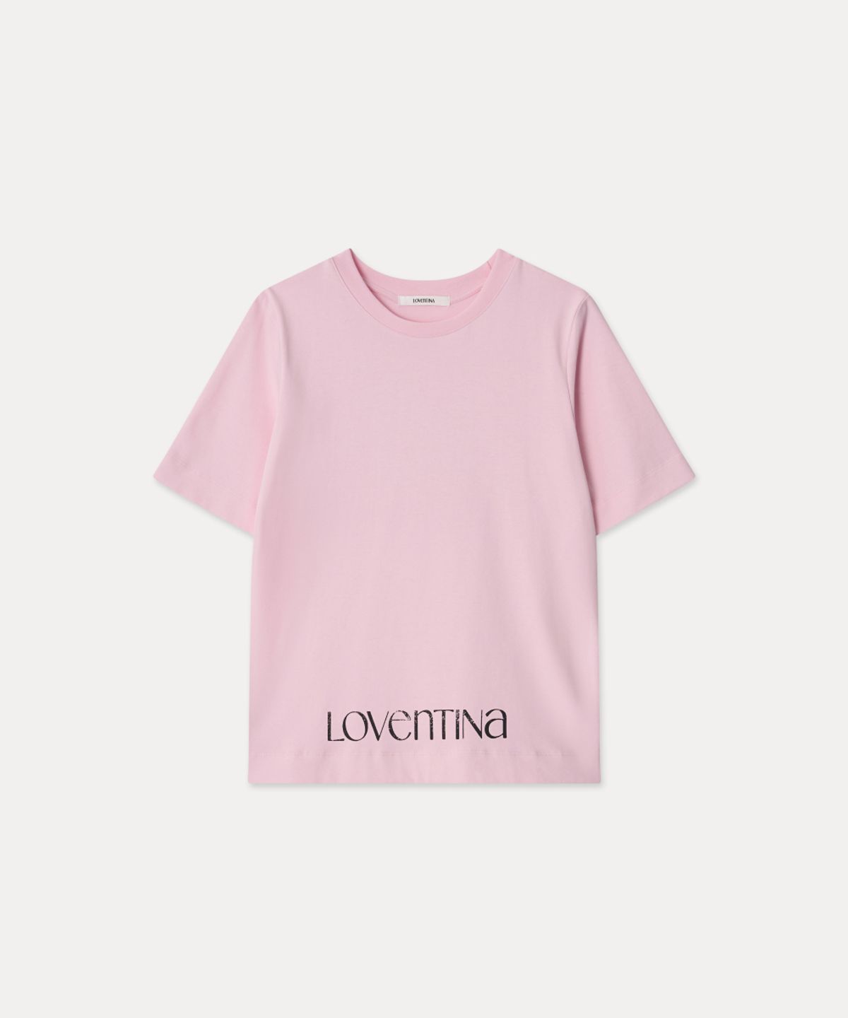 러벤티나(LOVENTINA) 멀티 프린팅 티_핑크