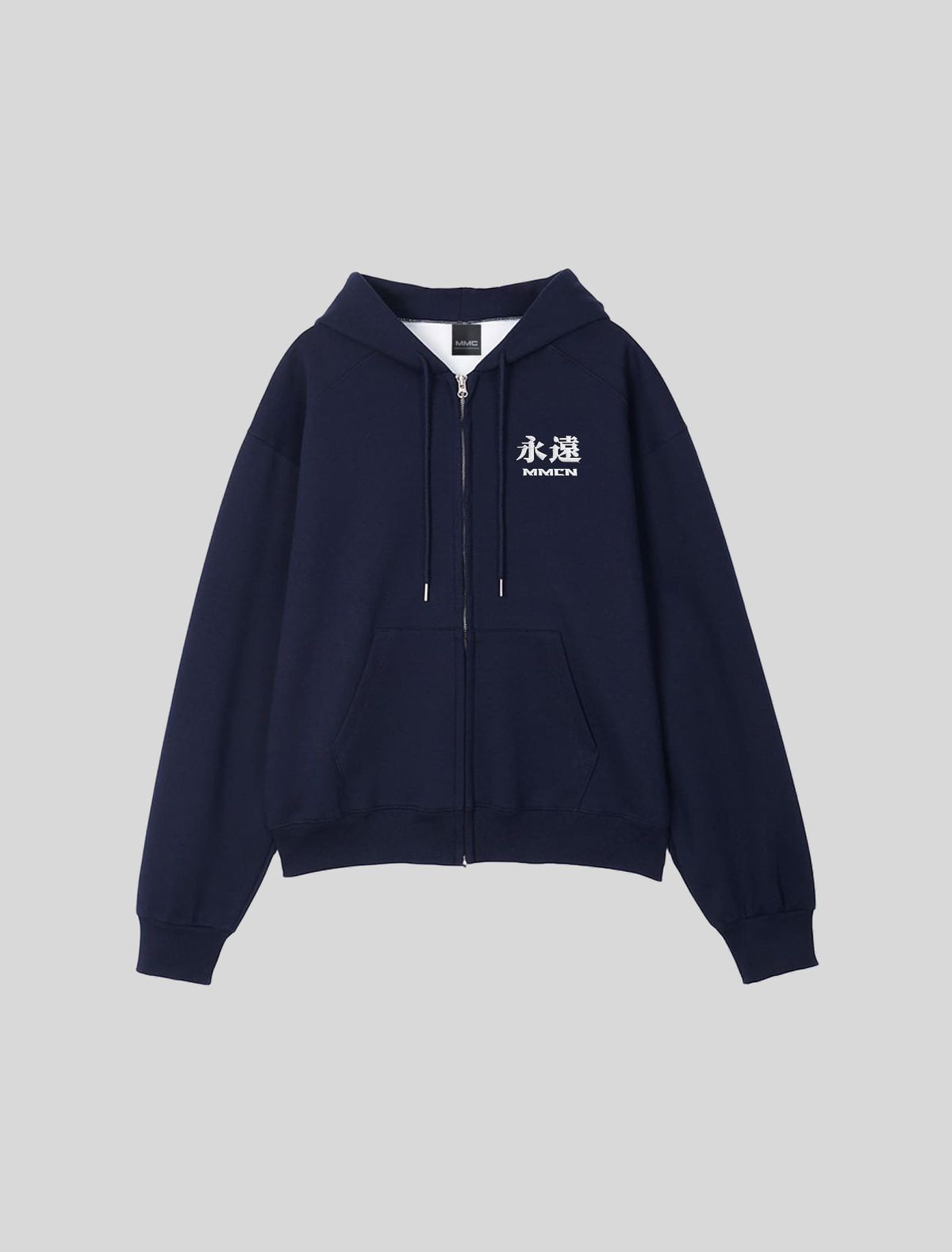 마인드머슬커넥션(MMC) 영원(永遠) 헤비 후드  셋업 [NAVY]