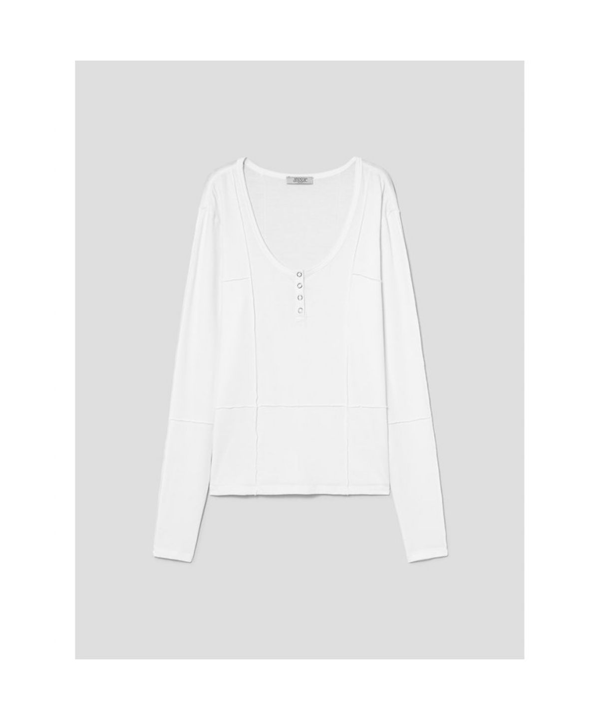 앙개(ANGGAE) Henry Neck TShirt   White