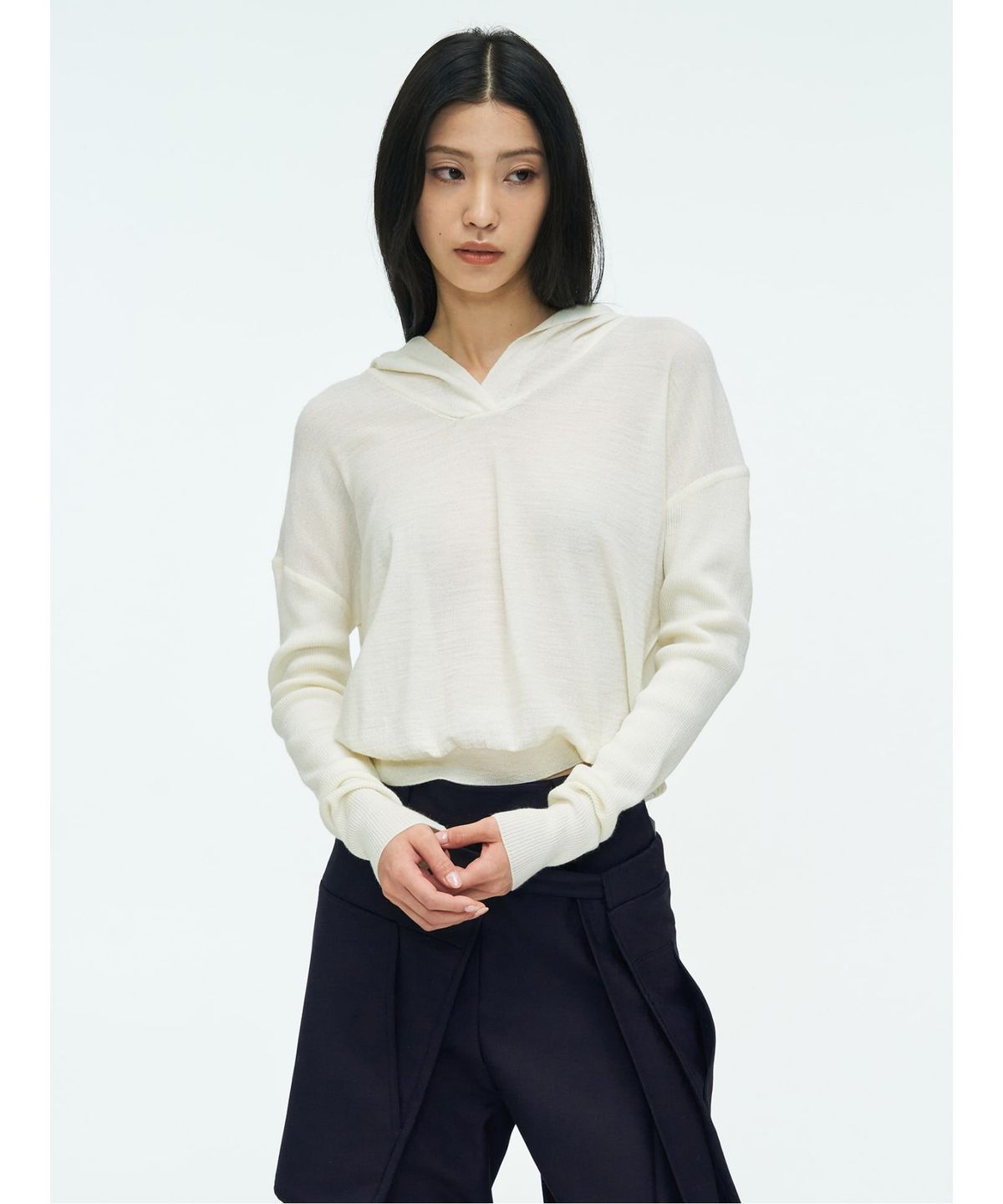 앙개(ANGGAE) Hoodie Pullover  Ivory