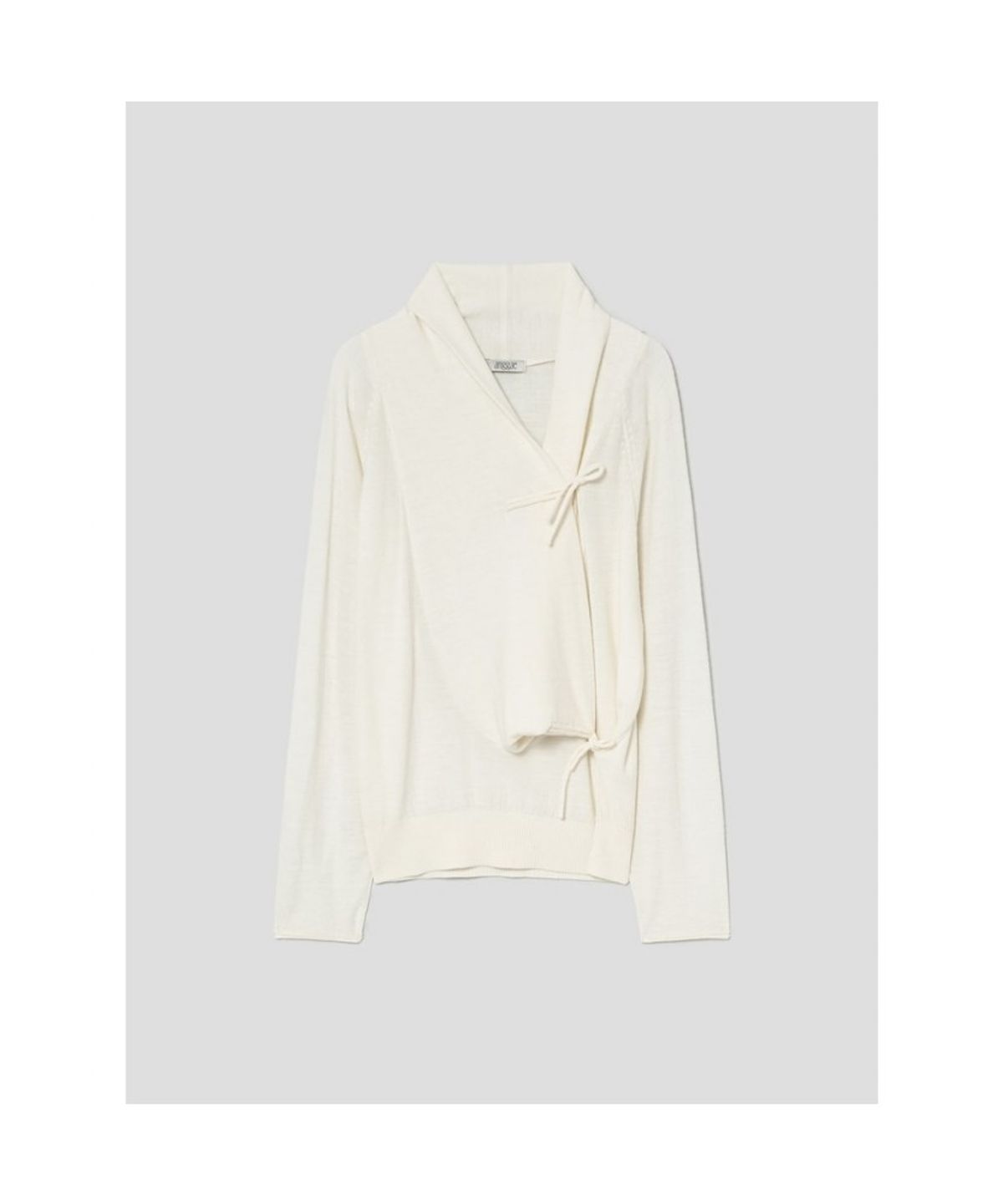 앙개(ANGGAE) Big Cowl Tie Pullover  Ivory