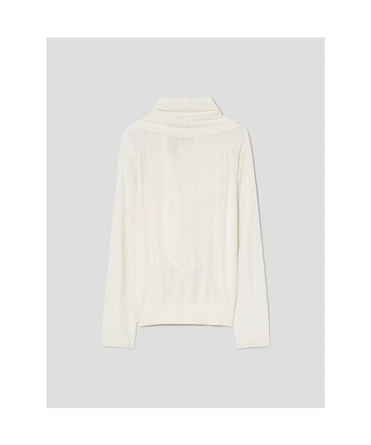앙개(ANGGAE) Big Cowl Tie Pullover  Ivory