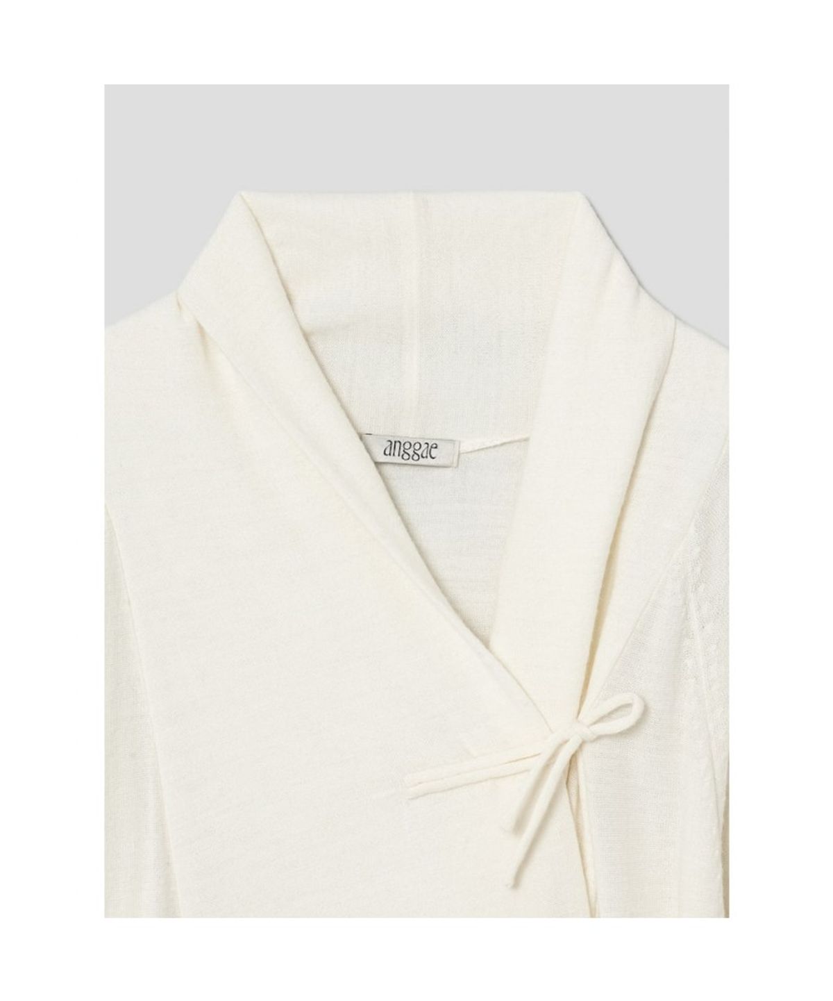 앙개(ANGGAE) Big Cowl Tie Pullover  Ivory