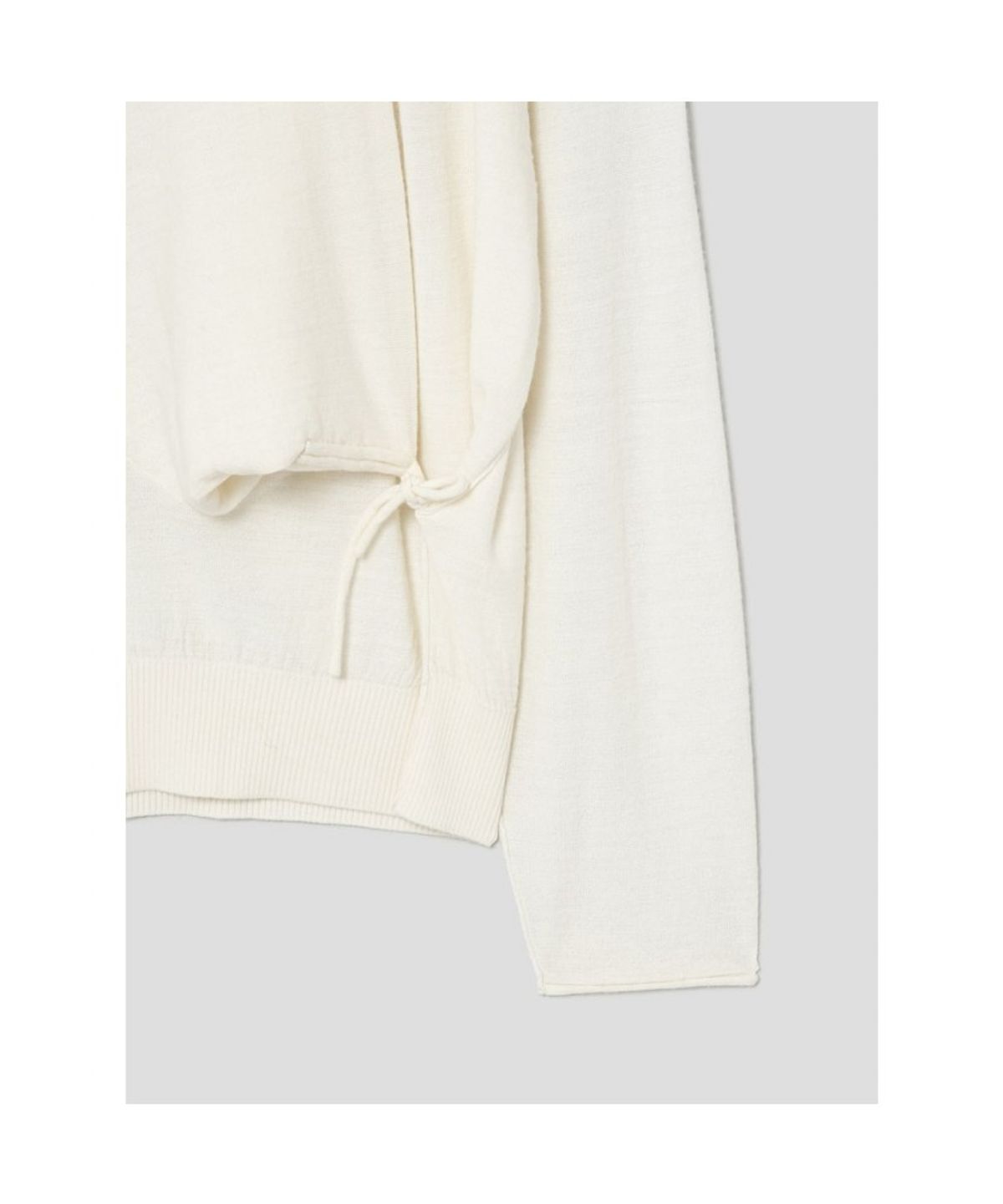 앙개(ANGGAE) Big Cowl Tie Pullover  Ivory