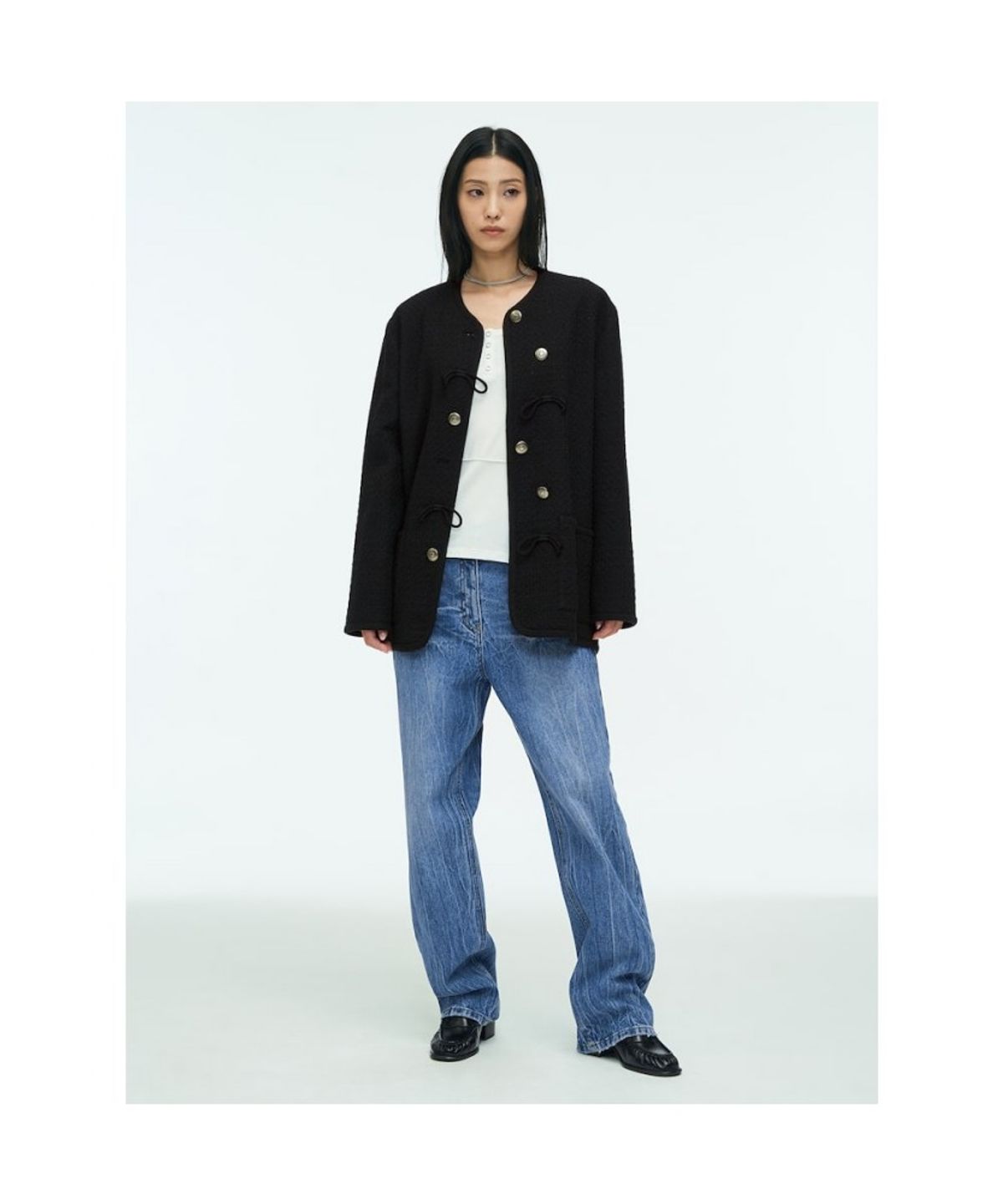 앙개(ANGGAE) Gardener Jacket  Black