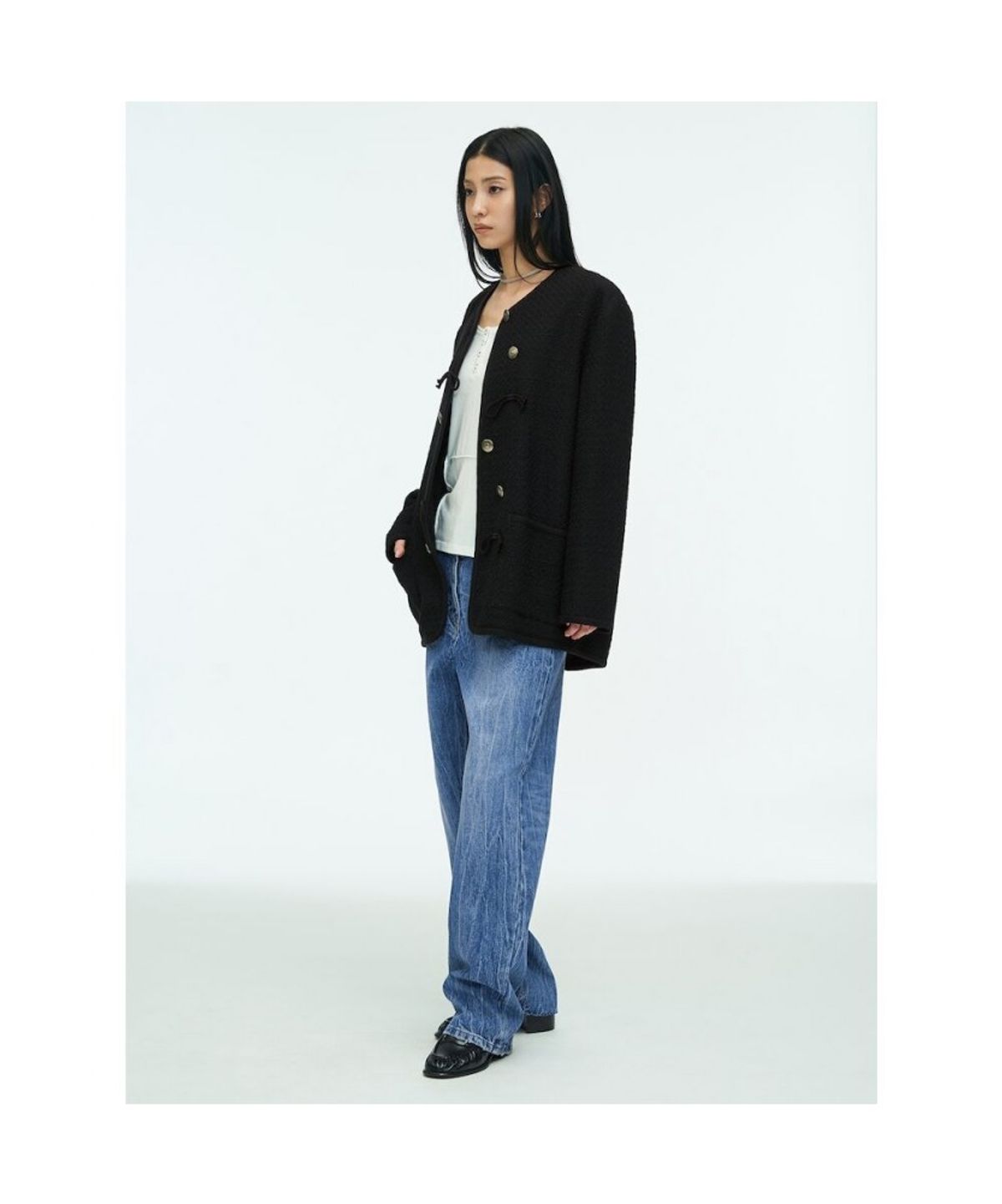 앙개(ANGGAE) Gardener Jacket  Black