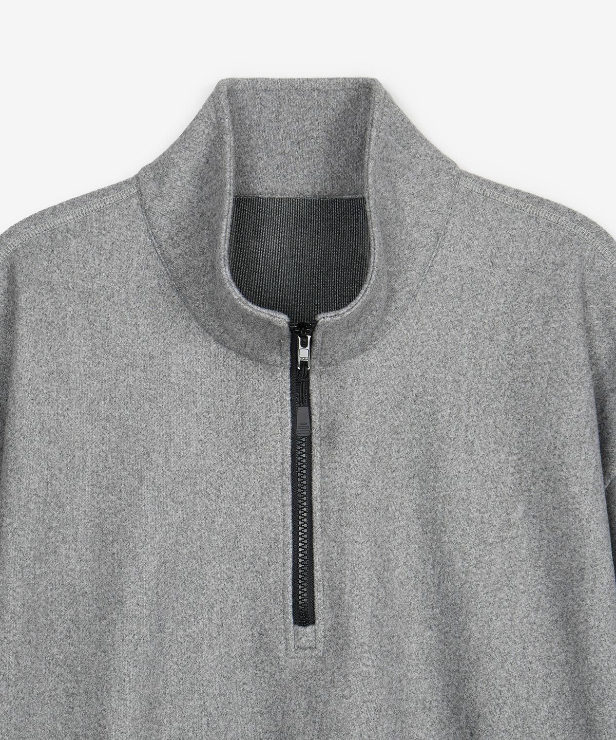 티엔지티(TNGT) Oversized Fleece Quarter Zip-up Sweatshirt (Grey) TNTS6E103G2