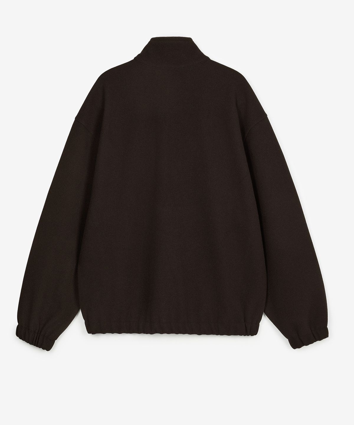 티엔지티 우먼(TNGT WOMAN) W Oversized Fleece Quarter Zip-up Sweatshirt (Brown) TNTS6E103W2