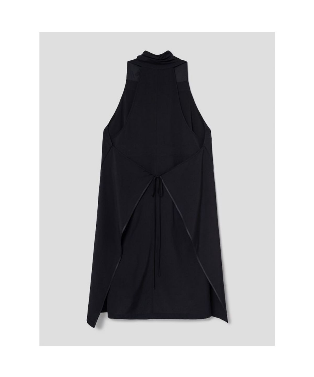 앙개(ANGGAE) Apron Wrap Dress  Black