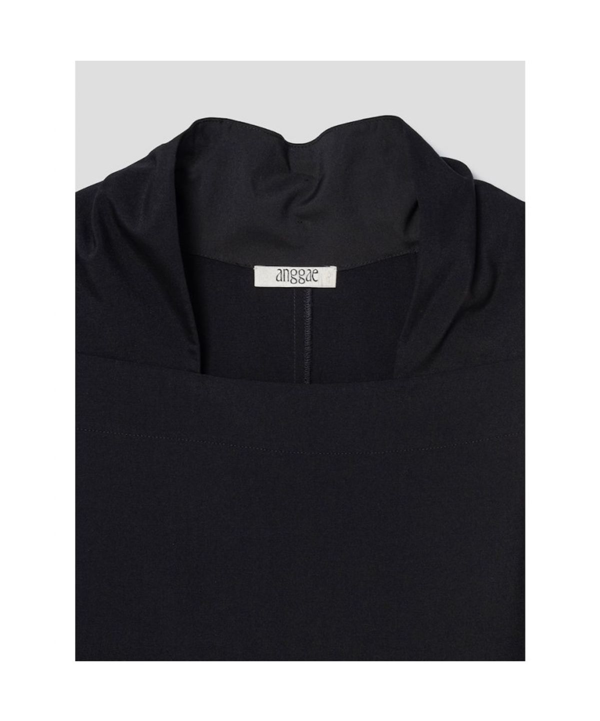 앙개(ANGGAE) Apron Wrap Dress  Black
