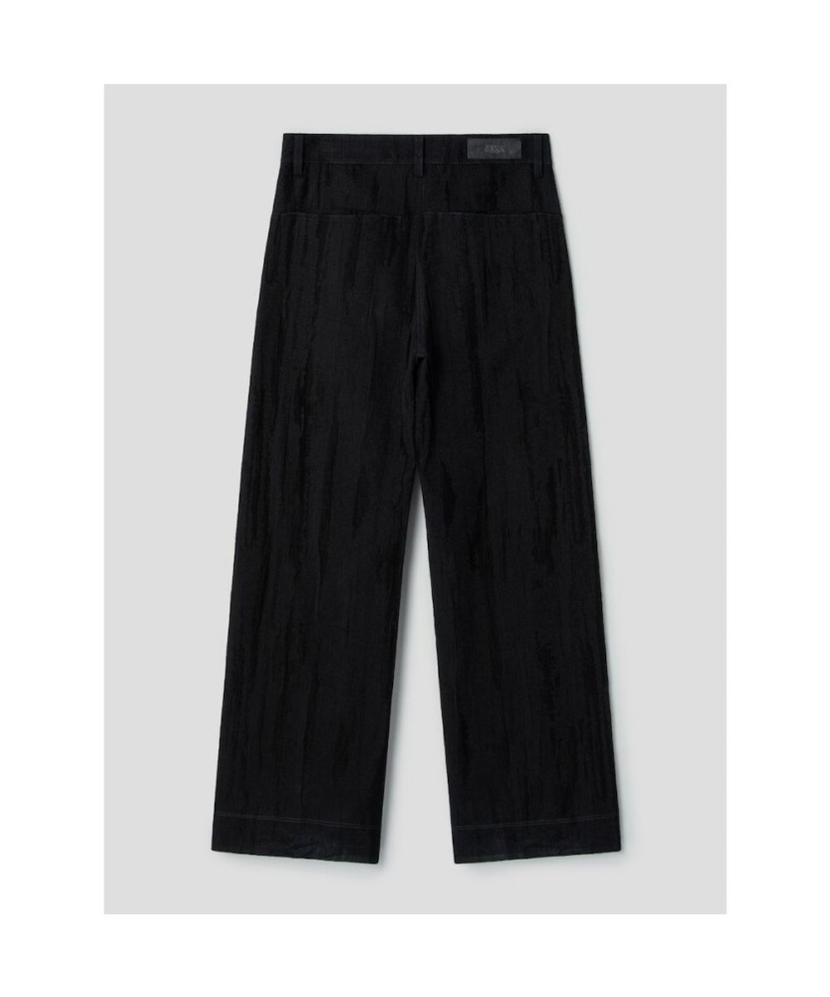 앙개(ANGGAE) Jacquard Wide Pants  Black