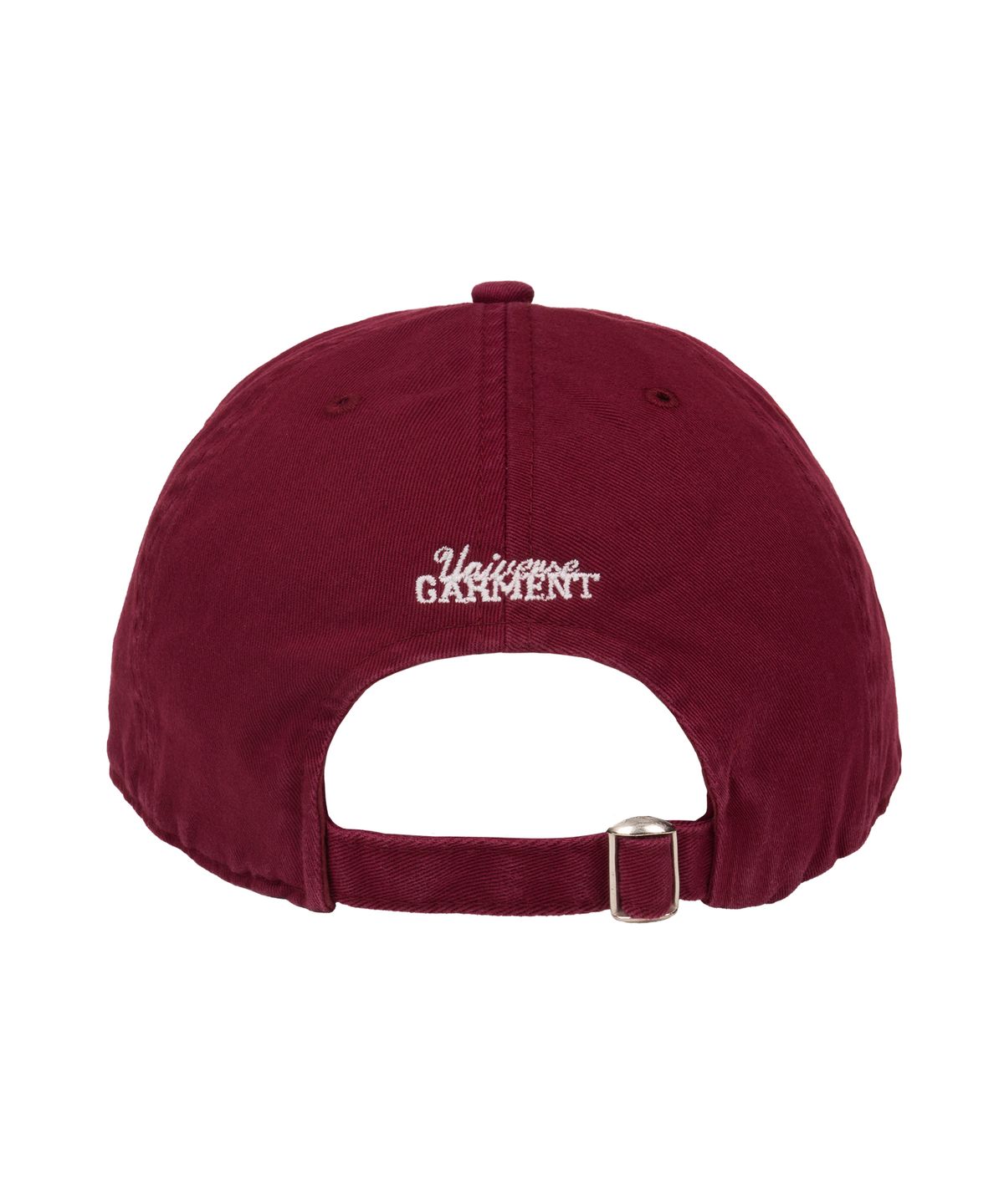 유니버스 가먼트(UNIVERSE GARMENT) 유니버스 러버 패치 워싱 캡_BURGUNDY