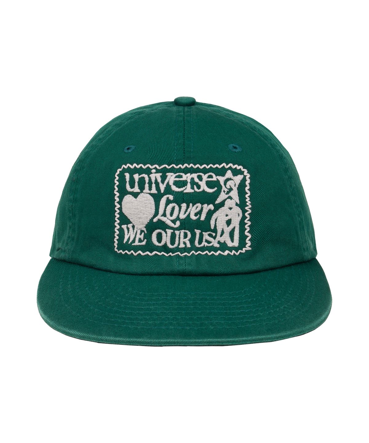 유니버스 가먼트(UNIVERSE GARMENT) 유니버스 러버 패치 워싱 캡_GREEN
