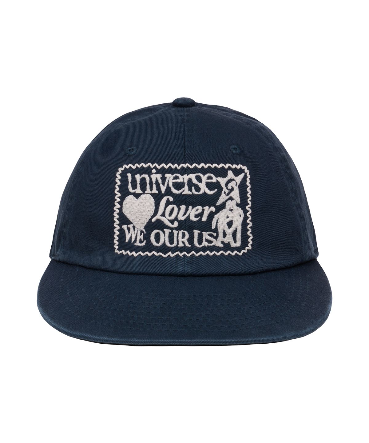유니버스 가먼트(UNIVERSE GARMENT) 유니버스 러버 패치 워싱 캡_NAVY