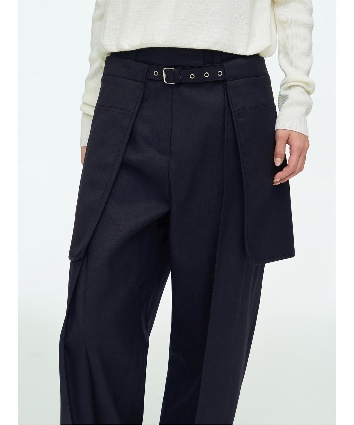 앙개(ANGGAE) Gardener Belt  Navy