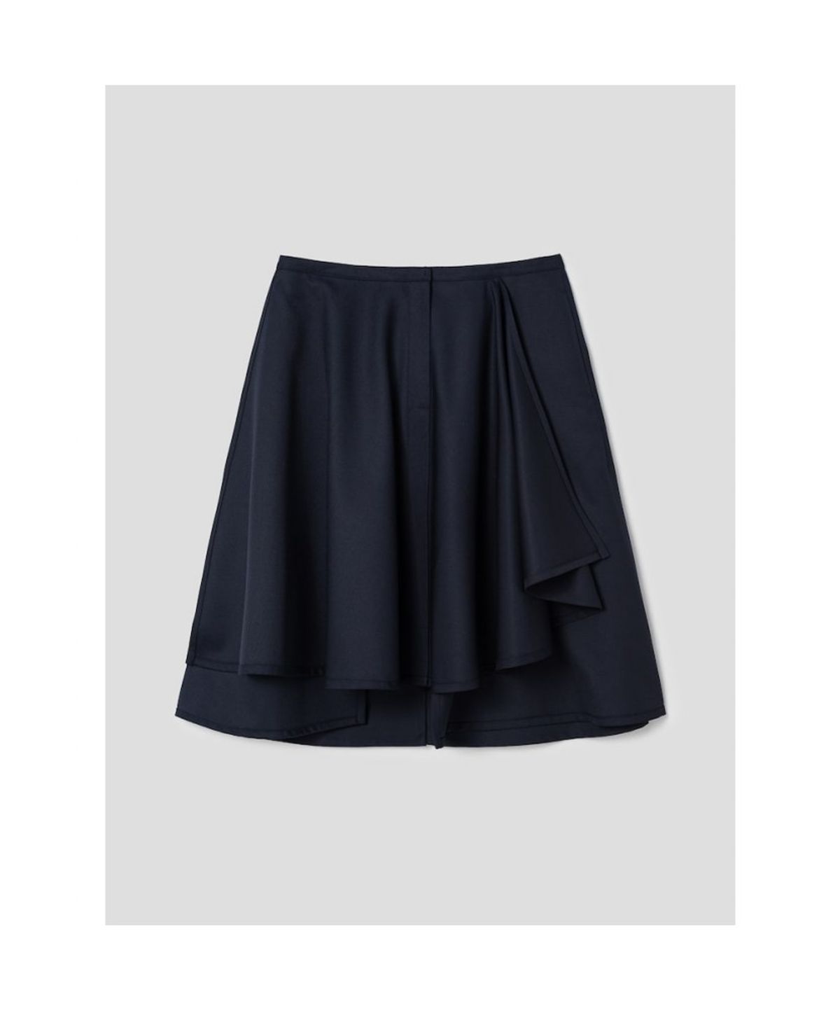 앙개(ANGGAE) Multi Panel Skirt  Navy