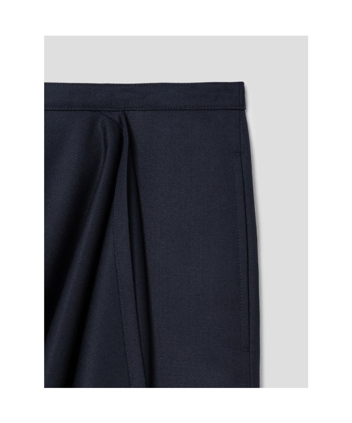 앙개(ANGGAE) Multi Panel Skirt  Navy