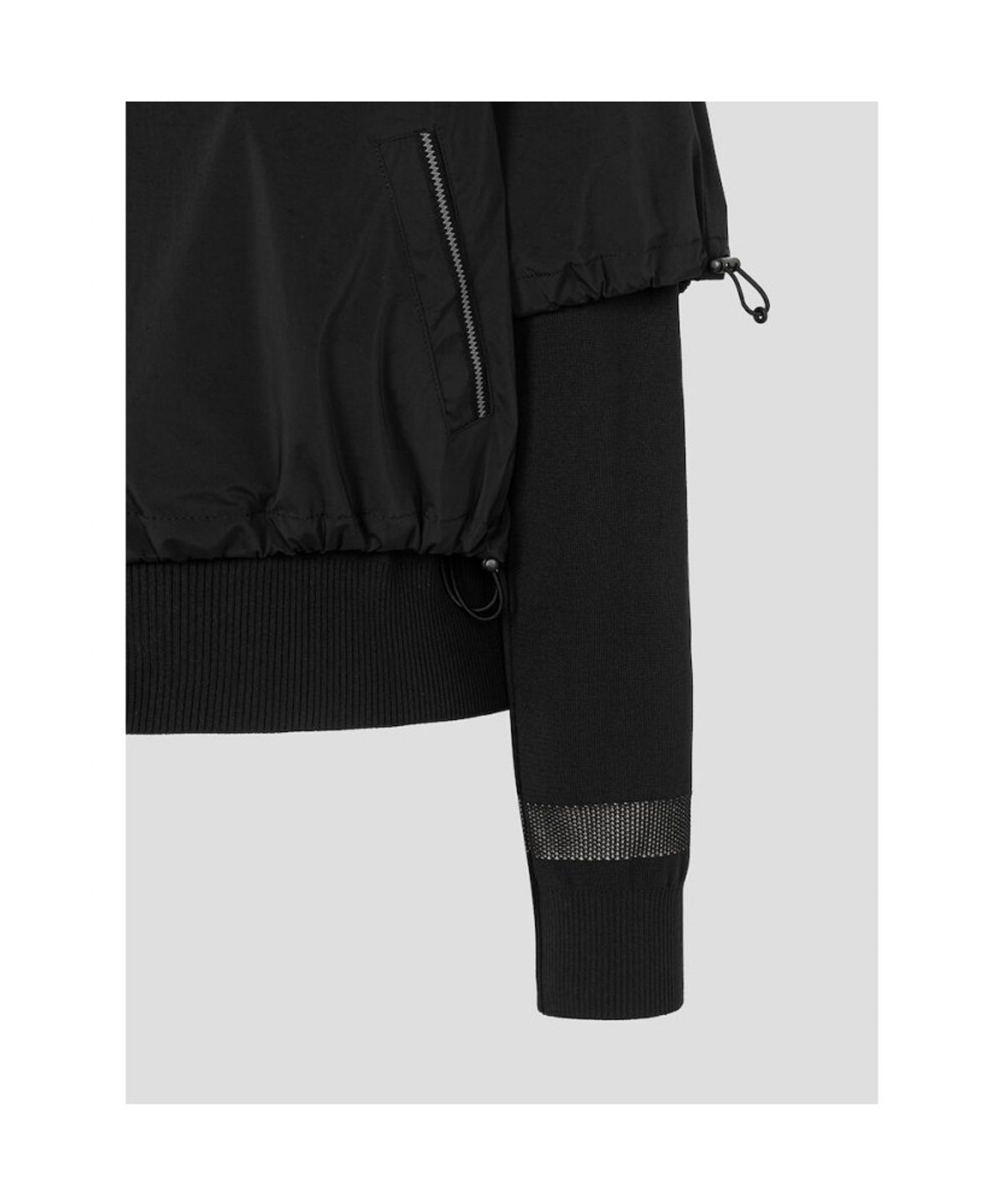 빈폴골프(BEANPOLE GOLF) [B_under] 여성 니트 레이어링 스윙 점퍼  블랙
