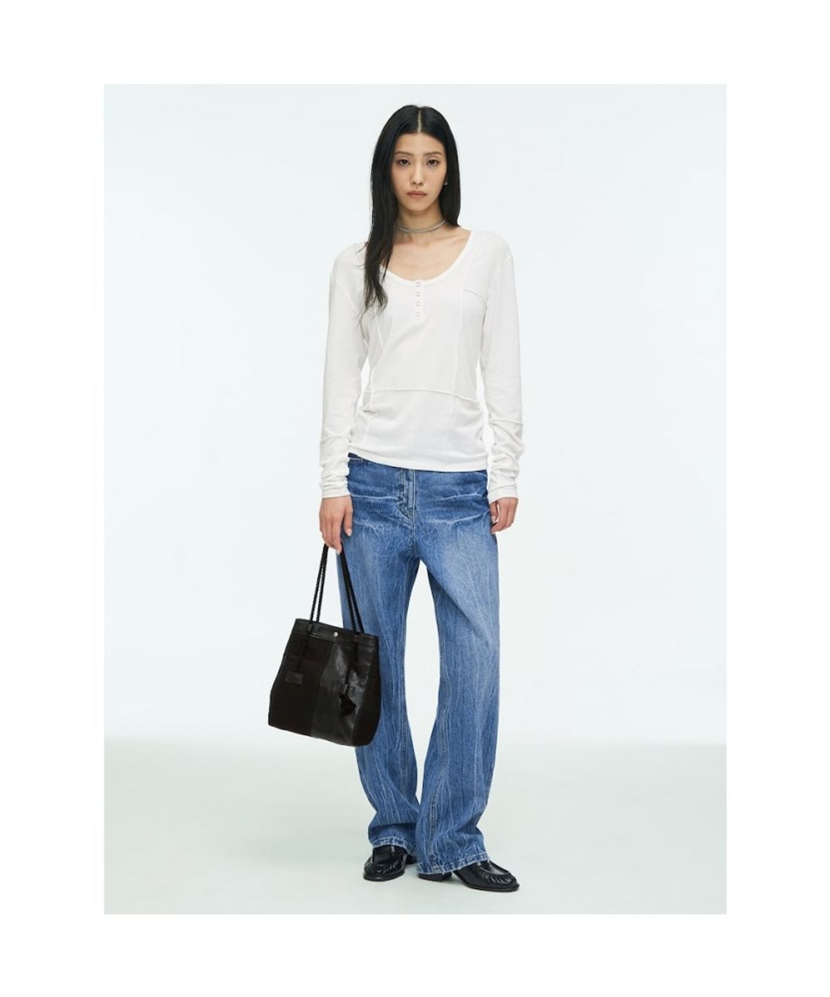 앙개(ANGGAE) Rope Mini Bag  Black
