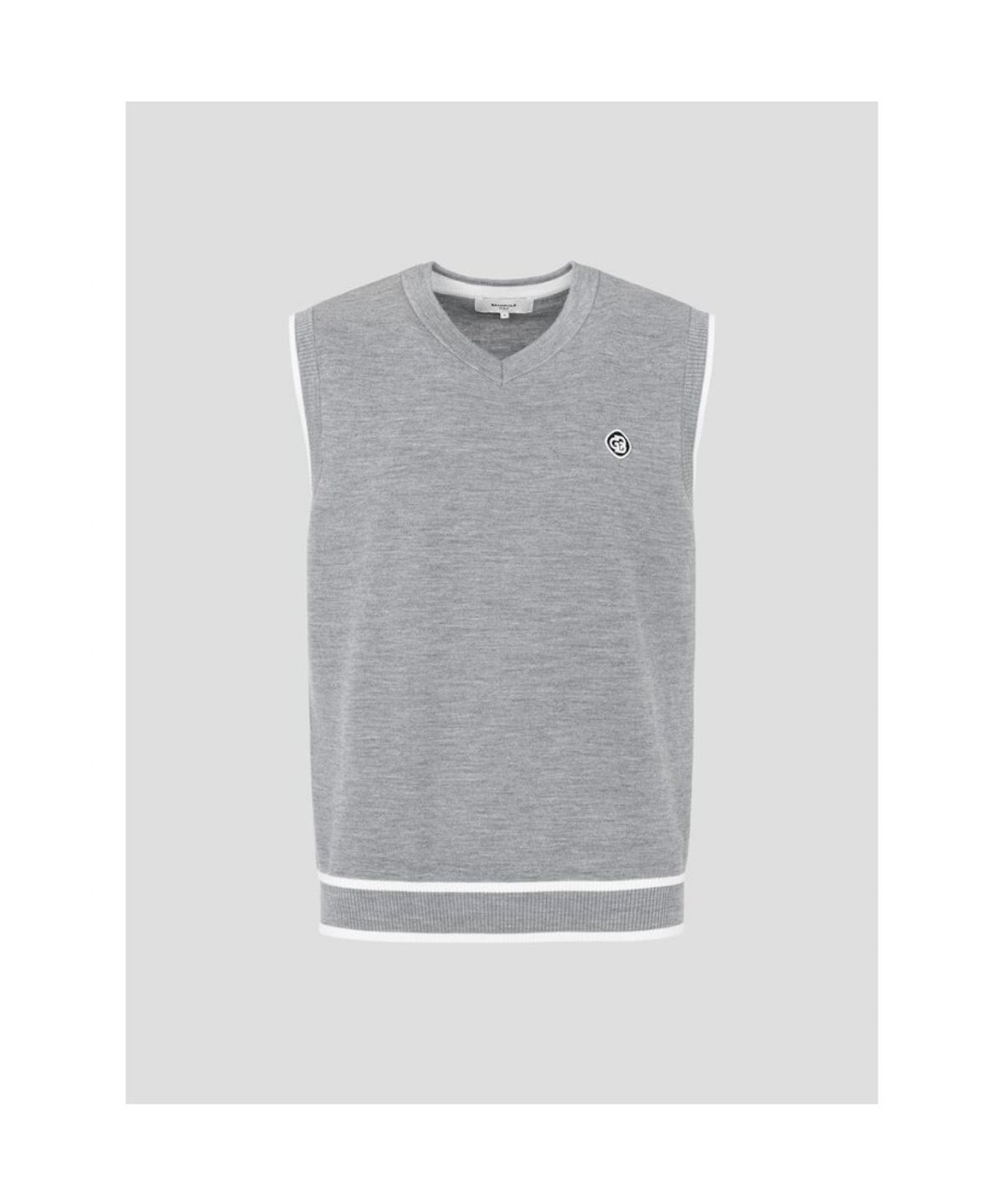 빈폴골프(BEANPOLE GOLF) 남성 V넥 베스트  그레이