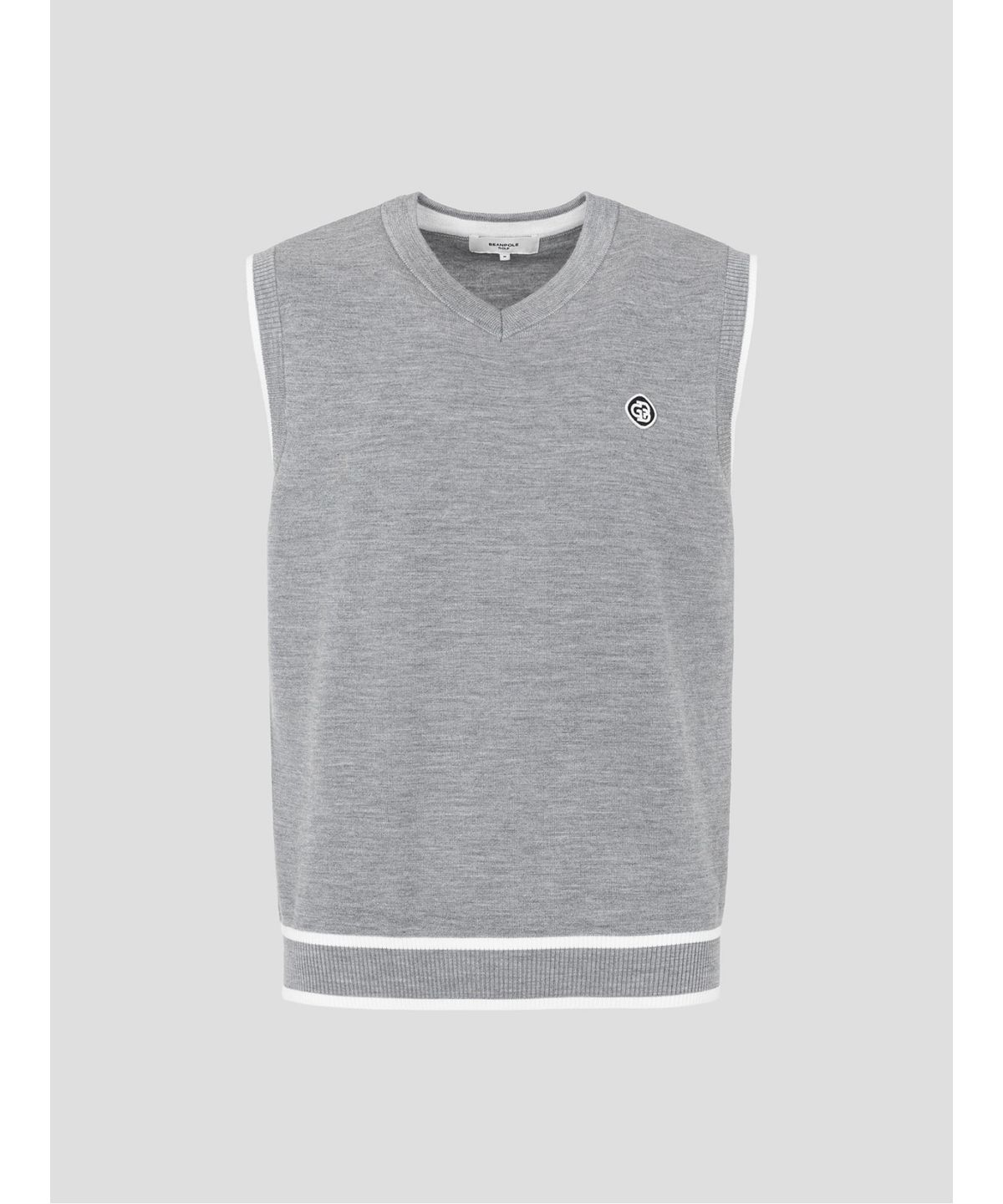 빈폴골프(BEANPOLE GOLF) 남성 V넥 베스트  그레이