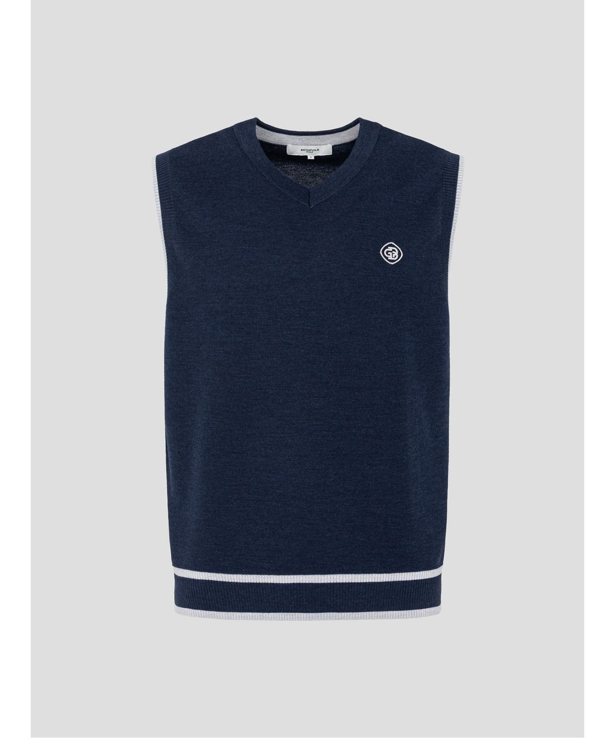 빈폴골프(BEANPOLE GOLF) 남성 V넥 베스트  네이비