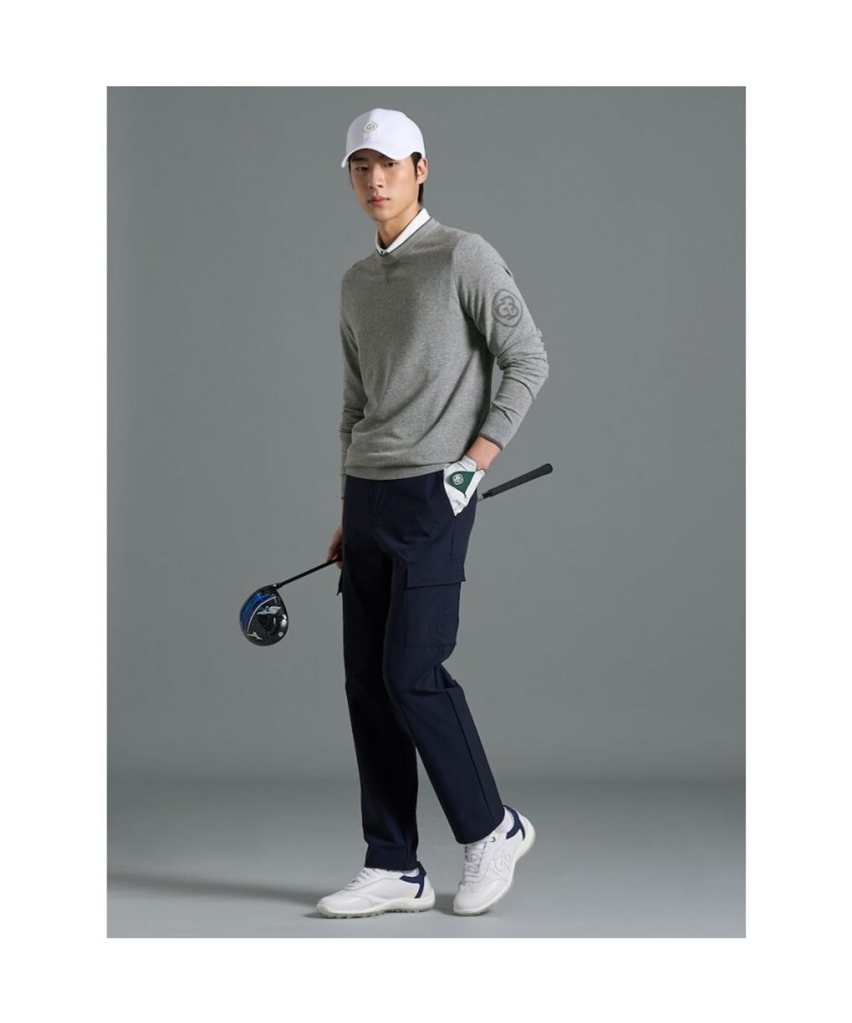 빈폴골프(BEANPOLE GOLF) 남성 라운드 풀오버  그레이