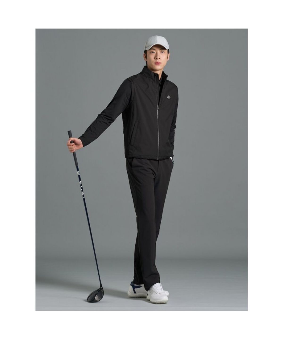 빈폴골프(BEANPOLE GOLF) [B_under] 남성 하이브리드 스윙 베스트  블랙