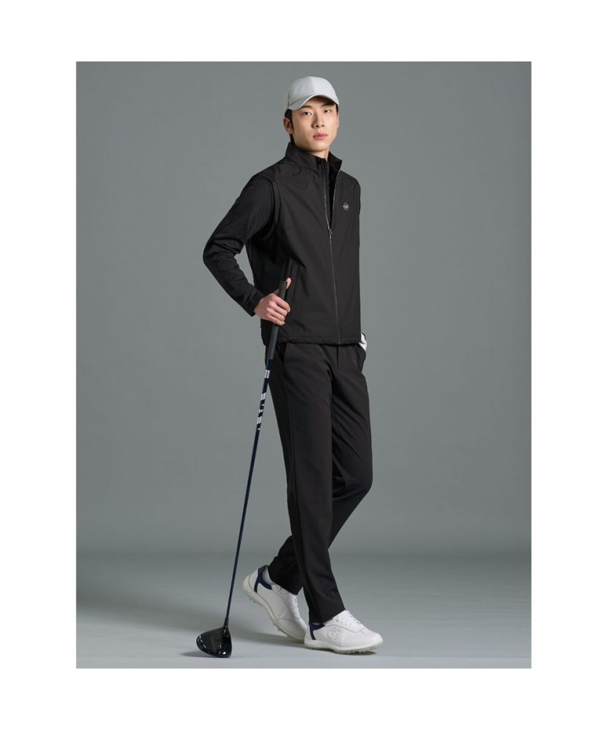 빈폴골프(BEANPOLE GOLF) [B_under] 남성 하이브리드 스윙 베스트  블랙