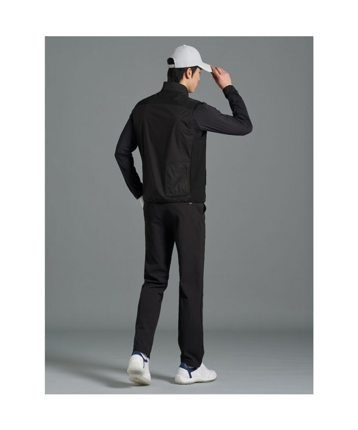 빈폴골프(BEANPOLE GOLF) [B_under] 남성 하이브리드 스윙 베스트  블랙