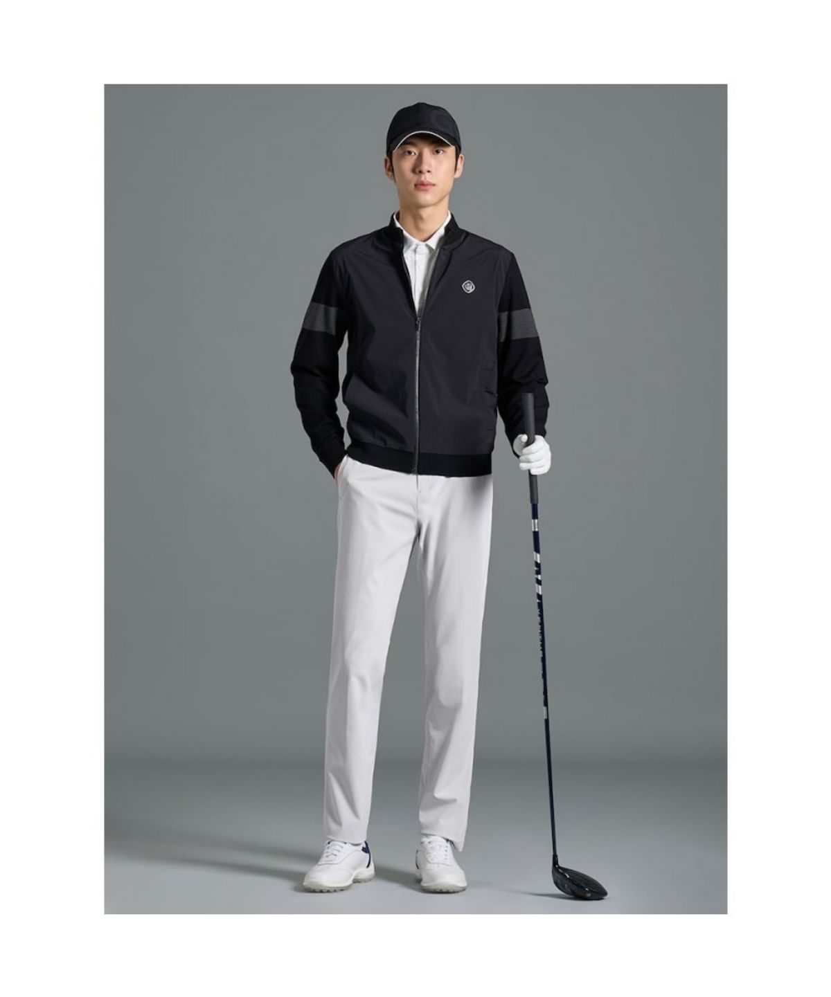 빈폴골프(BEANPOLE GOLF) [B_under] 남성 하이브리드 집업  블랙