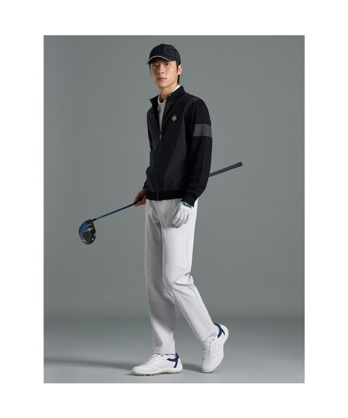 빈폴골프(BEANPOLE GOLF) [B_under] 남성 하이브리드 집업  블랙