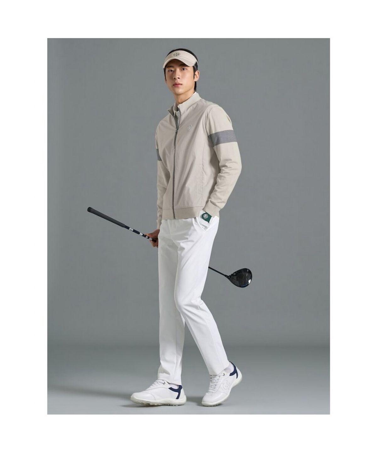 빈폴골프(BEANPOLE GOLF) [B_under] 남성 하이브리드 집업  베이지