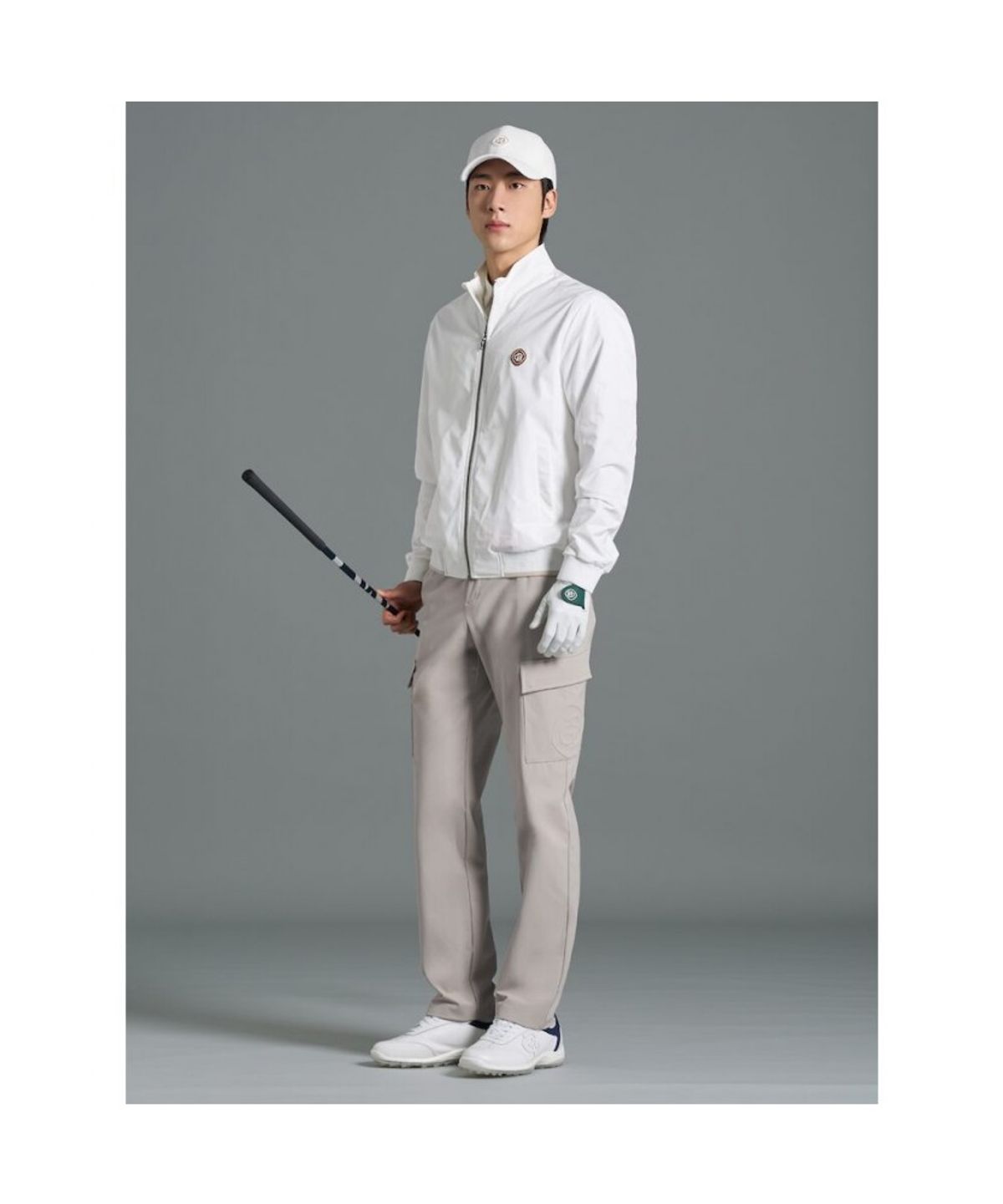 빈폴골프(BEANPOLE GOLF) 남성 봄 블루종 점퍼  화이트