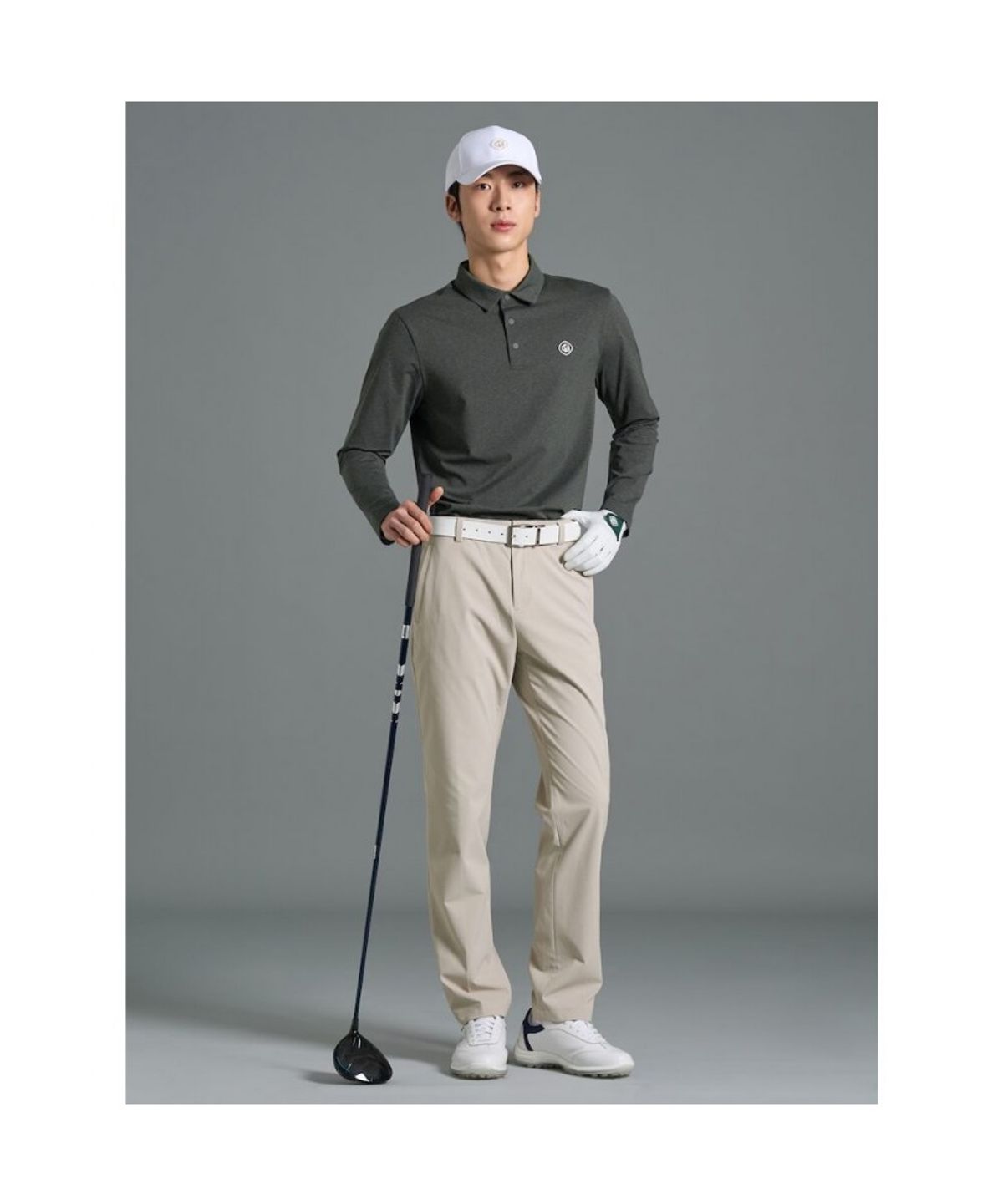 빈폴골프(BEANPOLE GOLF) [B_under] 남성 카르비코 칼라티셔츠  카키