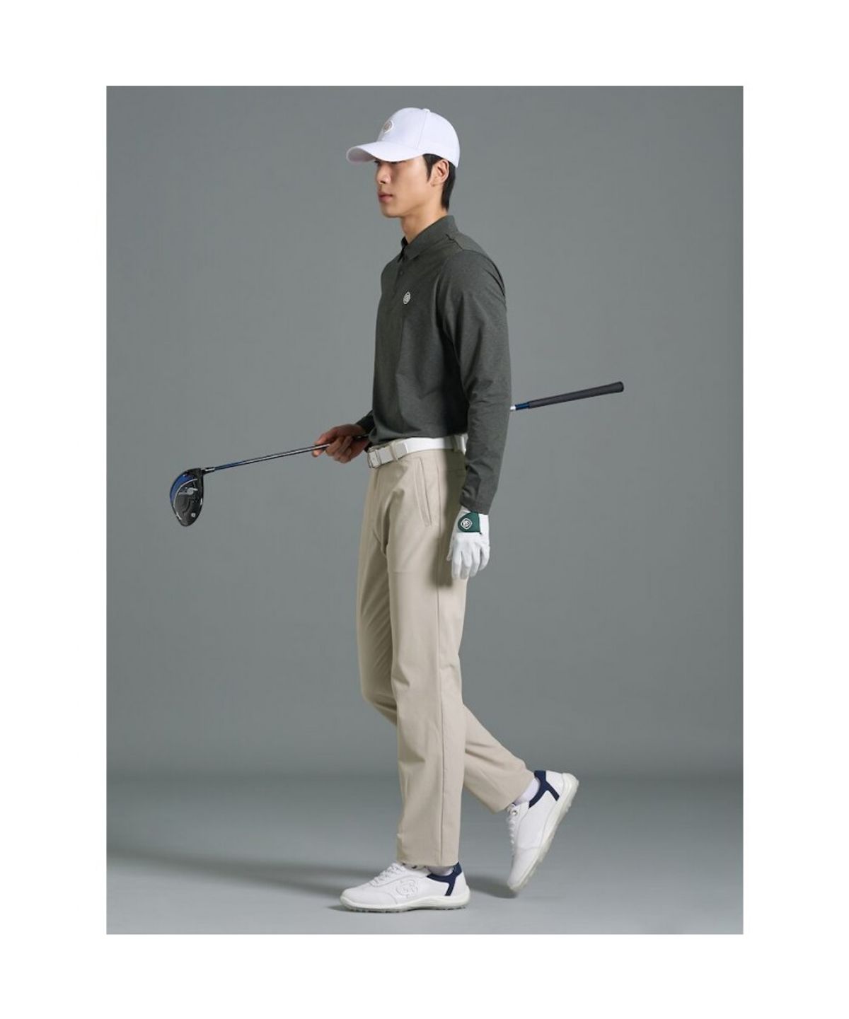 빈폴골프(BEANPOLE GOLF) [B_under] 남성 카르비코 칼라티셔츠  카키