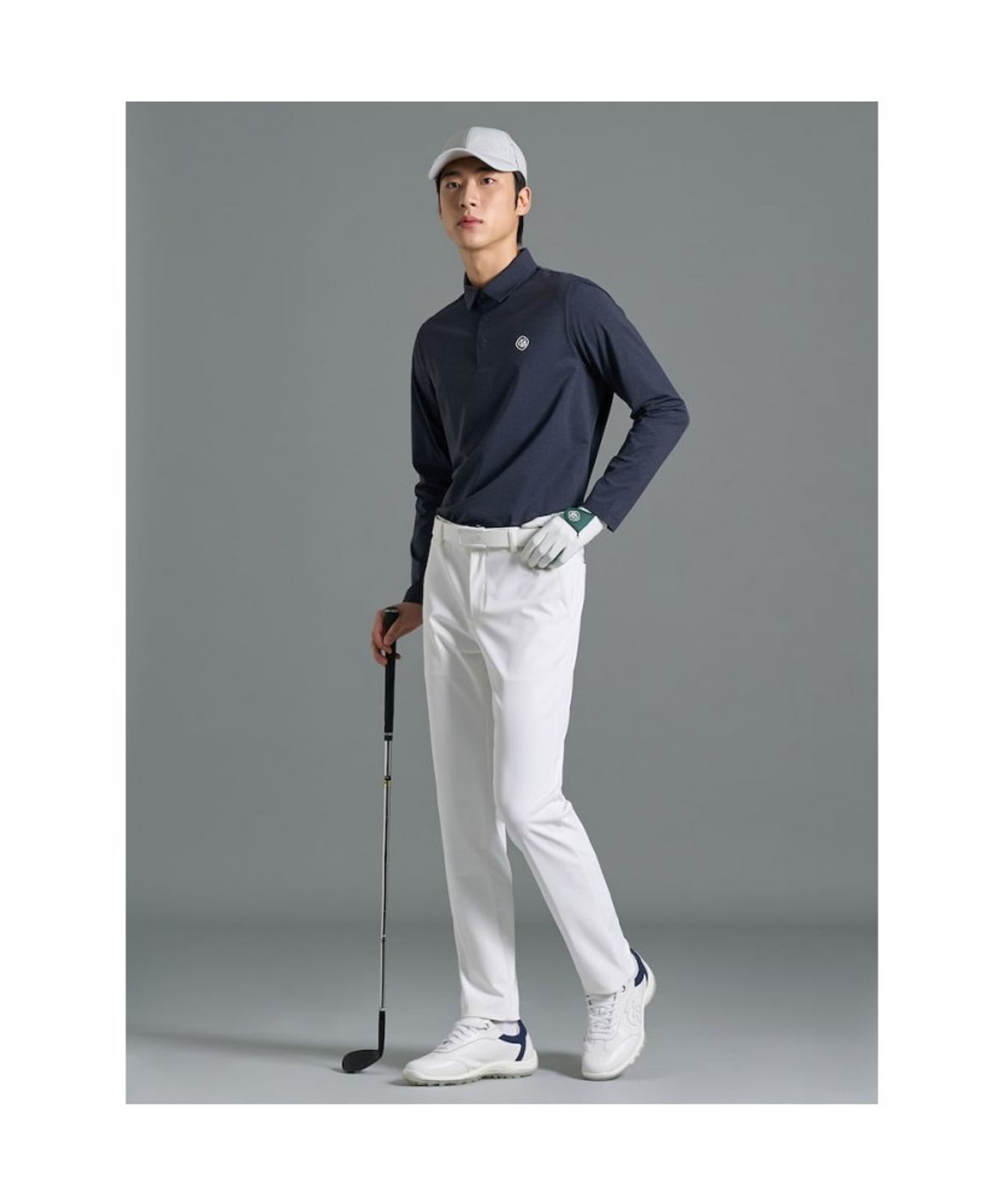 빈폴골프(BEANPOLE GOLF) [B_under] 남성 카르비코 칼라티셔츠  네이비