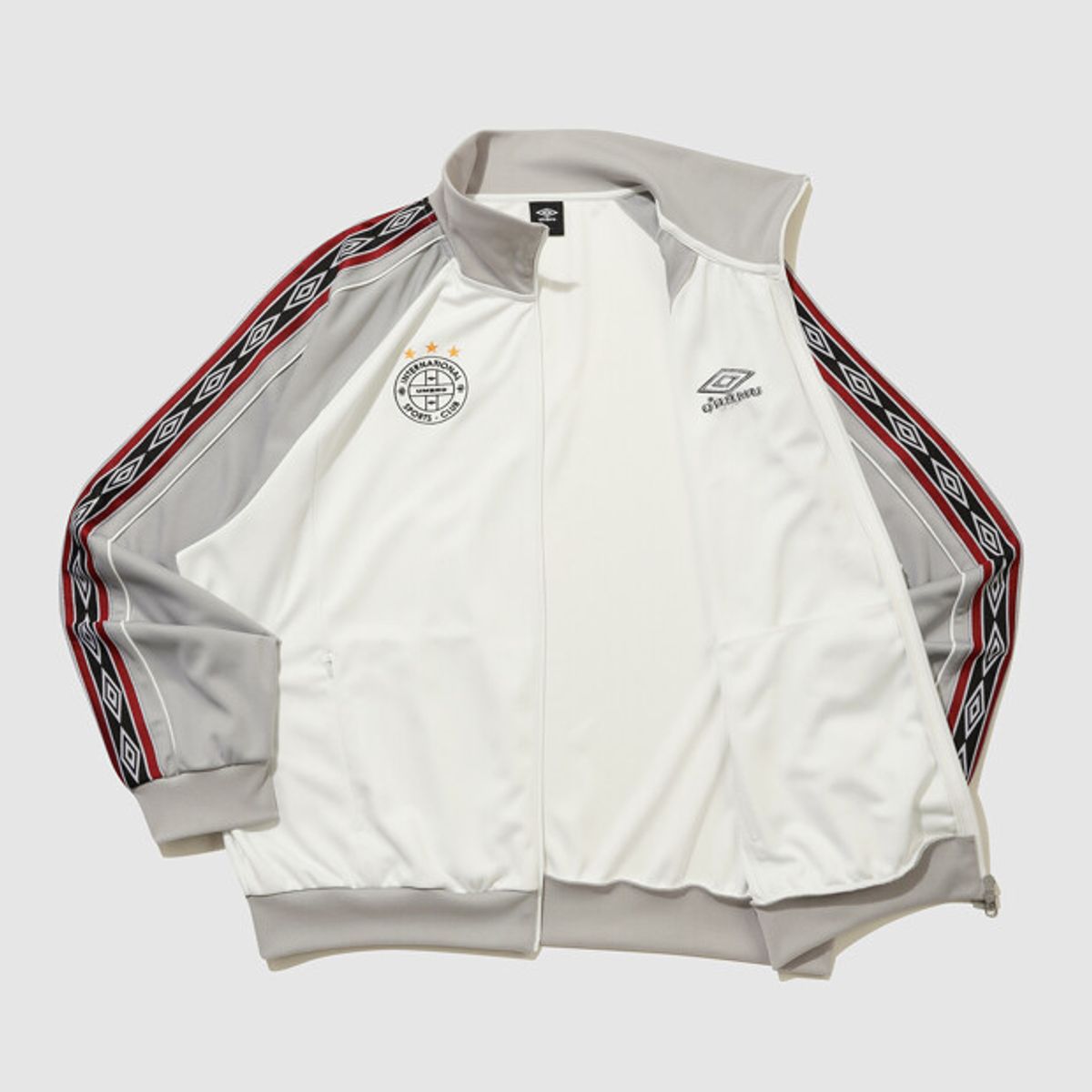 엄브로(UMBRO) 사이드 다이아 트랙 자켓 아이보리 UR124CFT14