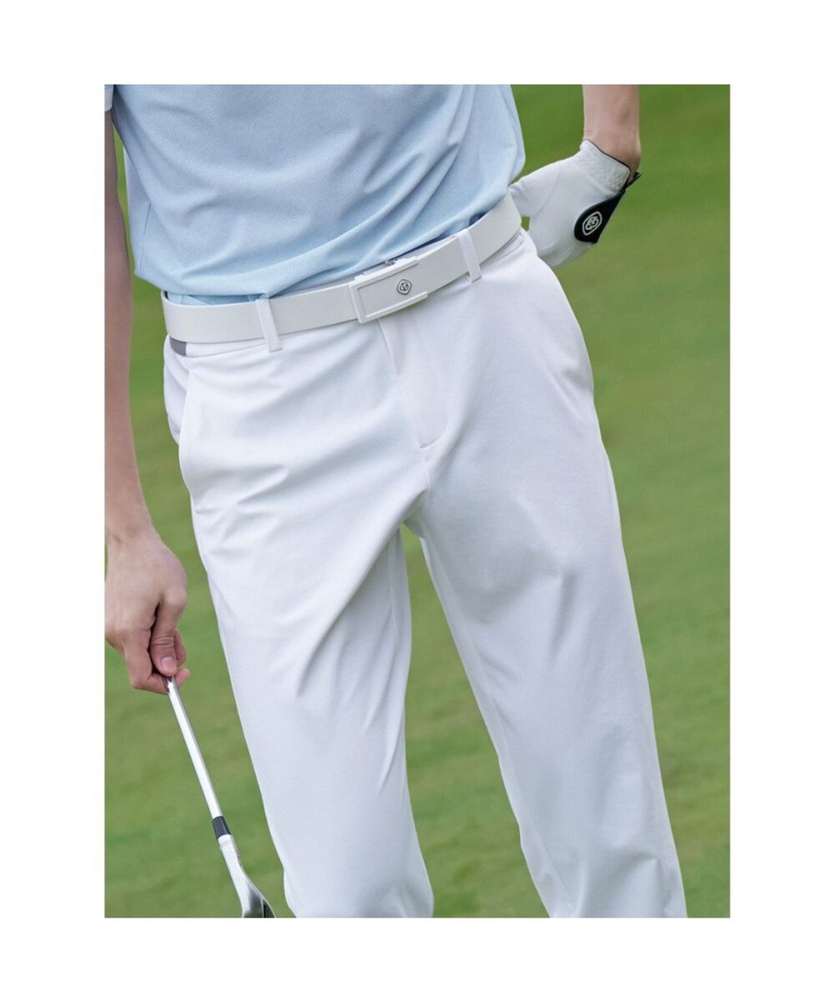빈폴골프(BEANPOLE GOLF) [B_under] 남성 퍼포먼스 슬림 팬츠  화이트