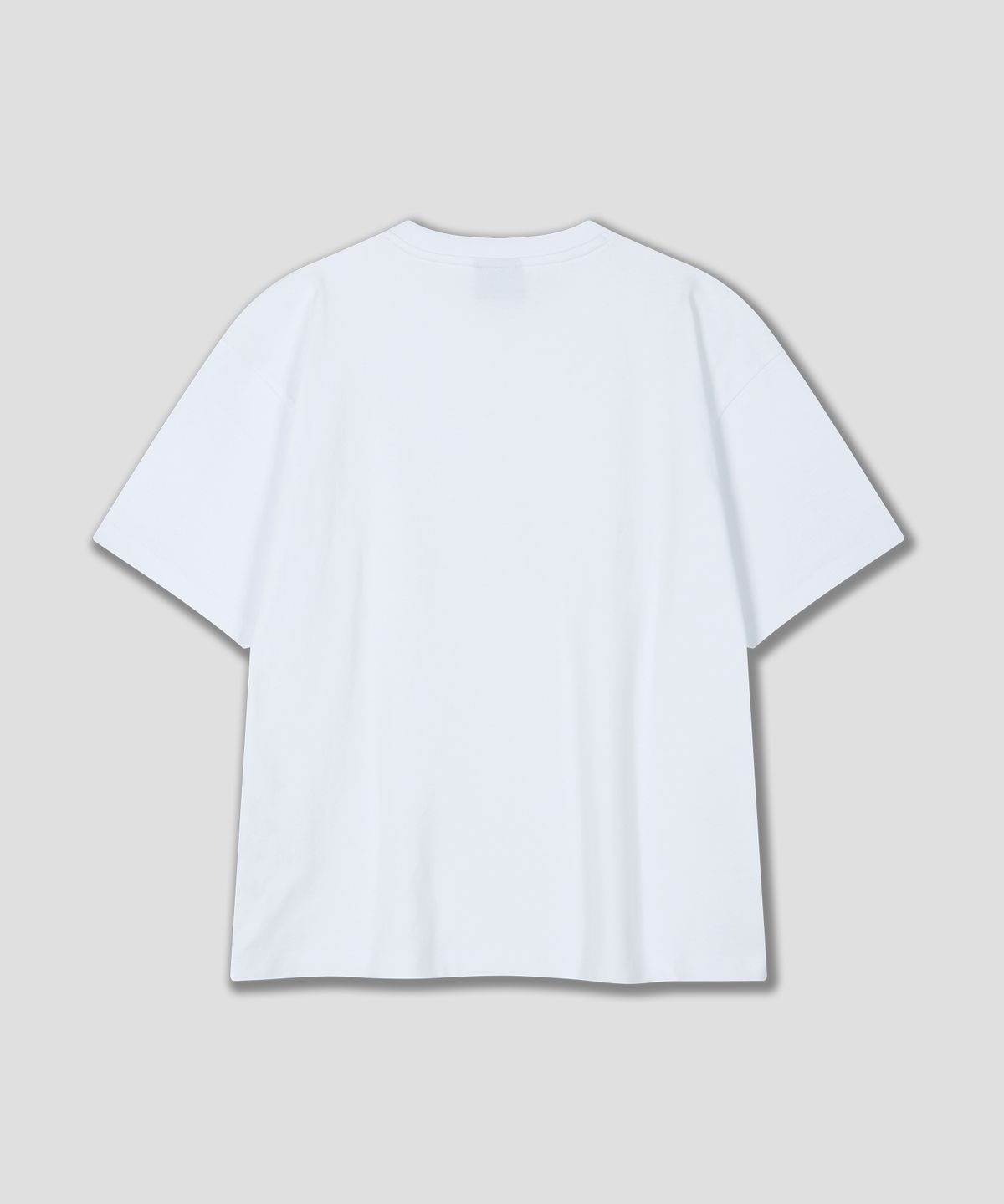 돌핀웨이브어패럴(DOLPHIN WAVE APPAREL) 돌핀 루즈 크롭 반팔 티셔츠 화이트