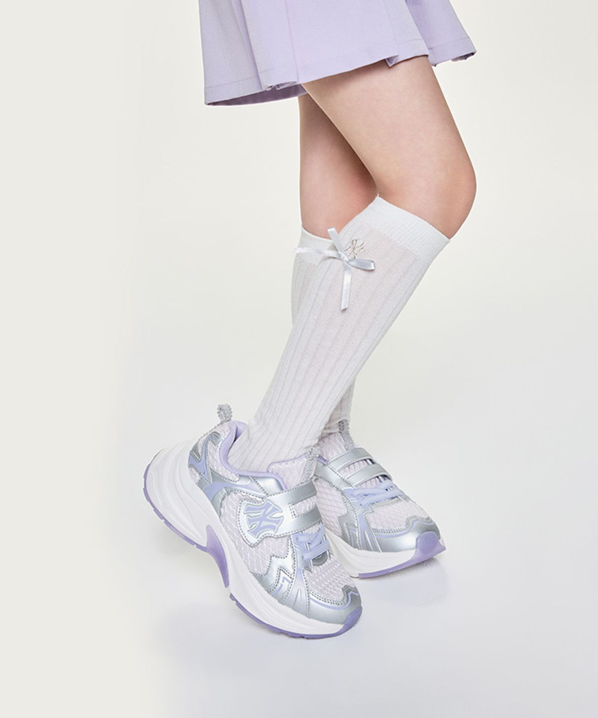 엠엘비 키즈(MLB KIDS) 커브 러너 걸즈 주니어 NY (L.Lavender)