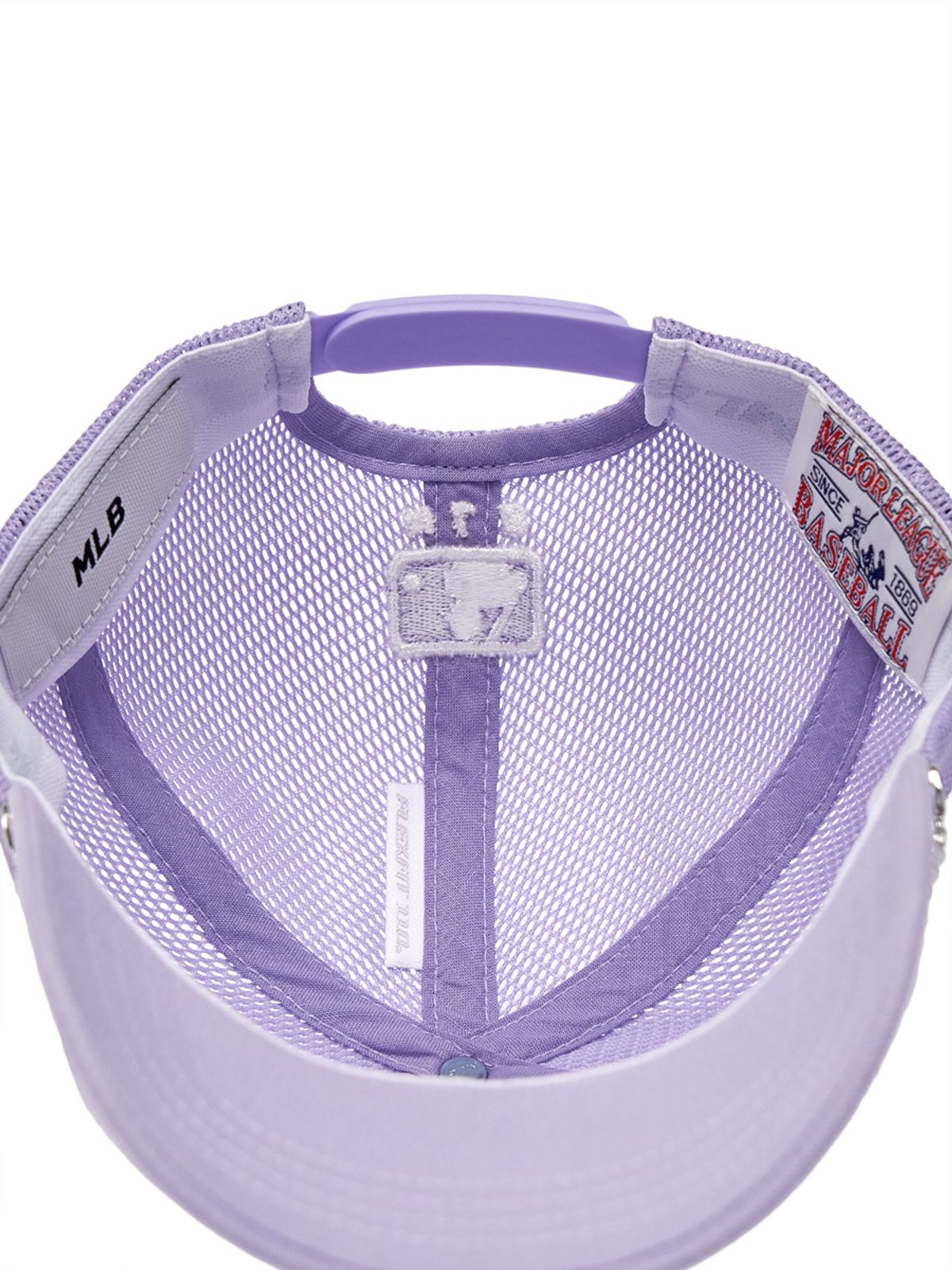 엠엘비 키즈(MLB KIDS) 여아 엔젤스 비즈 체인 메쉬캡 LAA (Lavender)