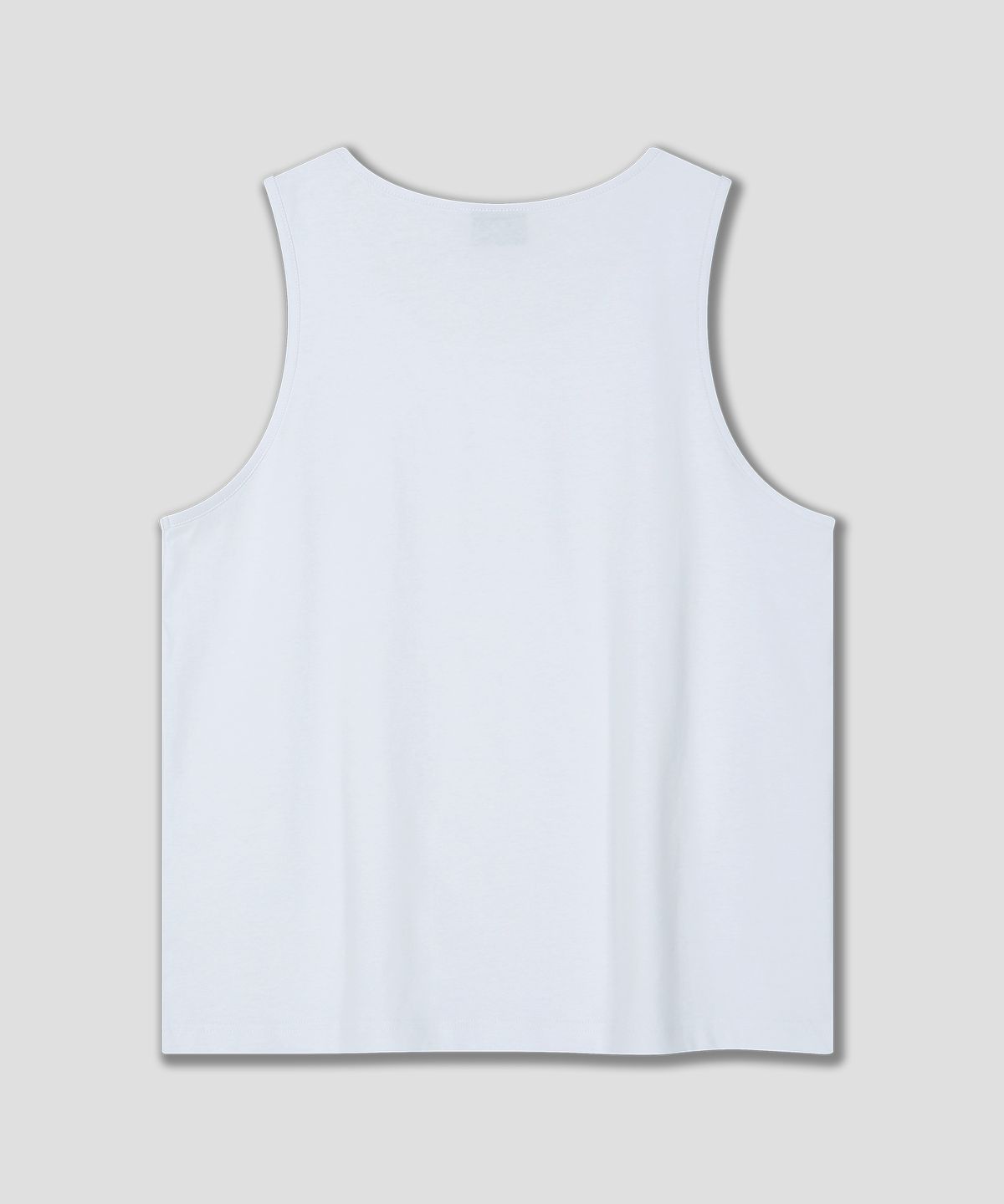 돌핀웨이브어패럴(DOLPHIN WAVE APPAREL) 돌핀 루즈 스쿱넥 슬리브리스 탑 화이트