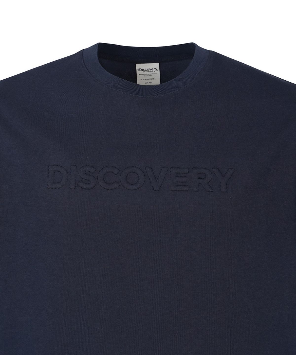 디스커버리 익스페디션(DISCOVERY EXPEDITION) 유니 아플리케 반팔티셔츠 (D/NAVY)
