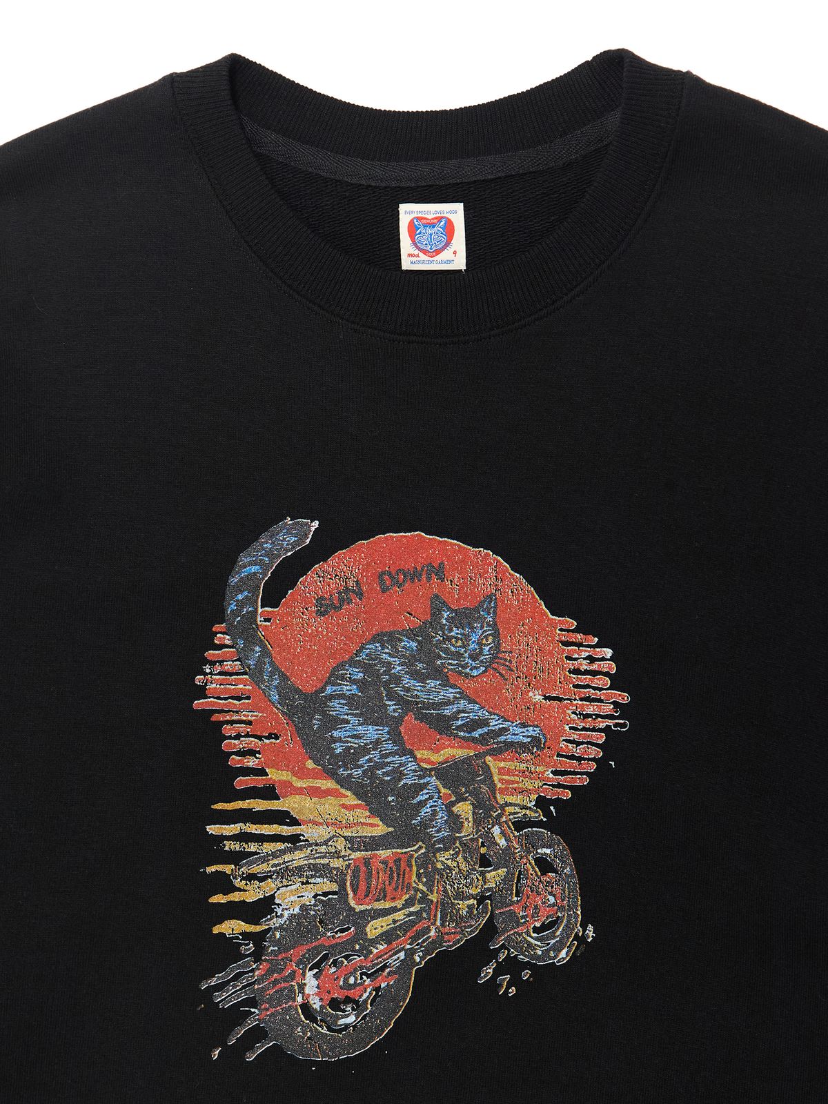모드나인(MODNINE) Sun Down 01 Red - Sweat Shirt
