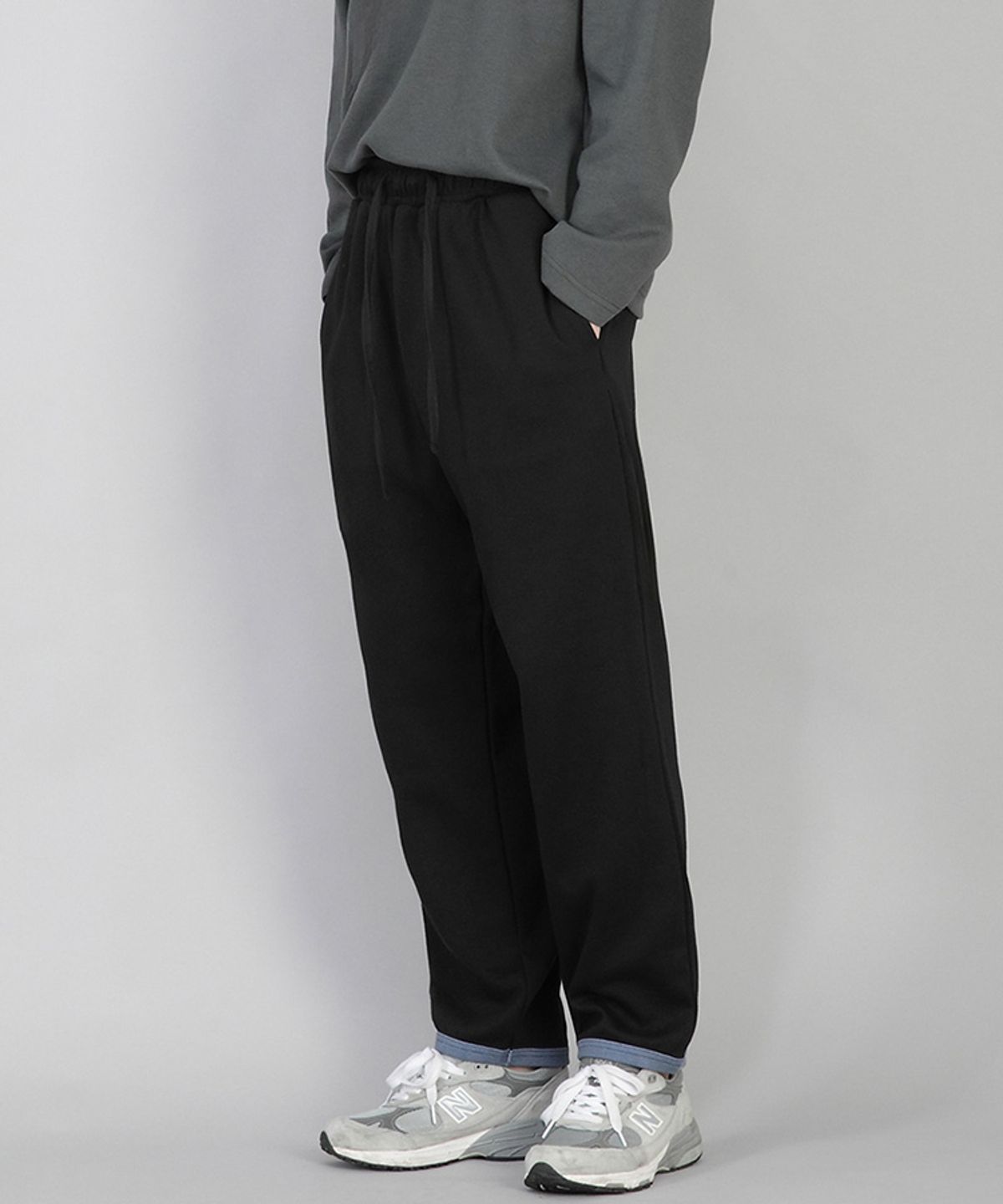 세인트크루(SAINTCREW) 햄오링 기모 스웨트팬츠 HOS-378 블랙블루