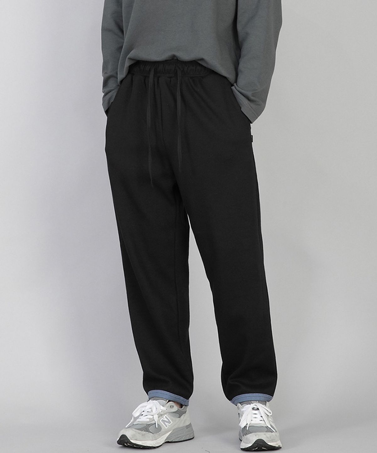 세인트크루(SAINTCREW) 햄오링 기모 스웨트팬츠 HOS-378 블랙블루