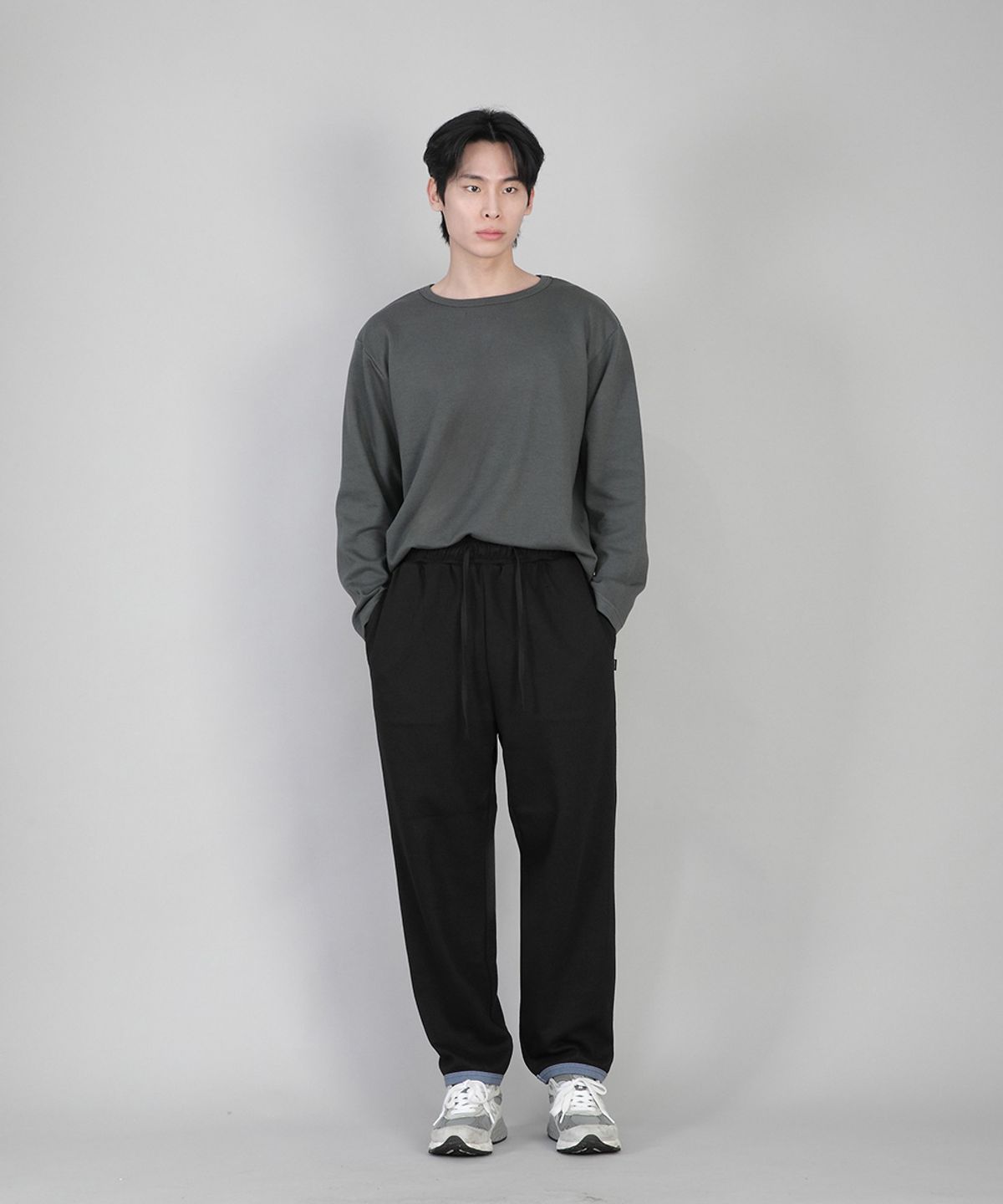 세인트크루(SAINTCREW) 햄오링 기모 스웨트팬츠 HOS-378 블랙블루
