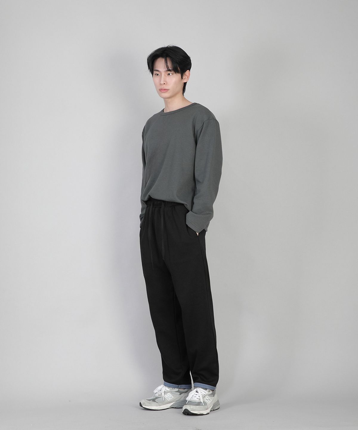 세인트크루(SAINTCREW) 햄오링 기모 스웨트팬츠 HOS-378 블랙블루