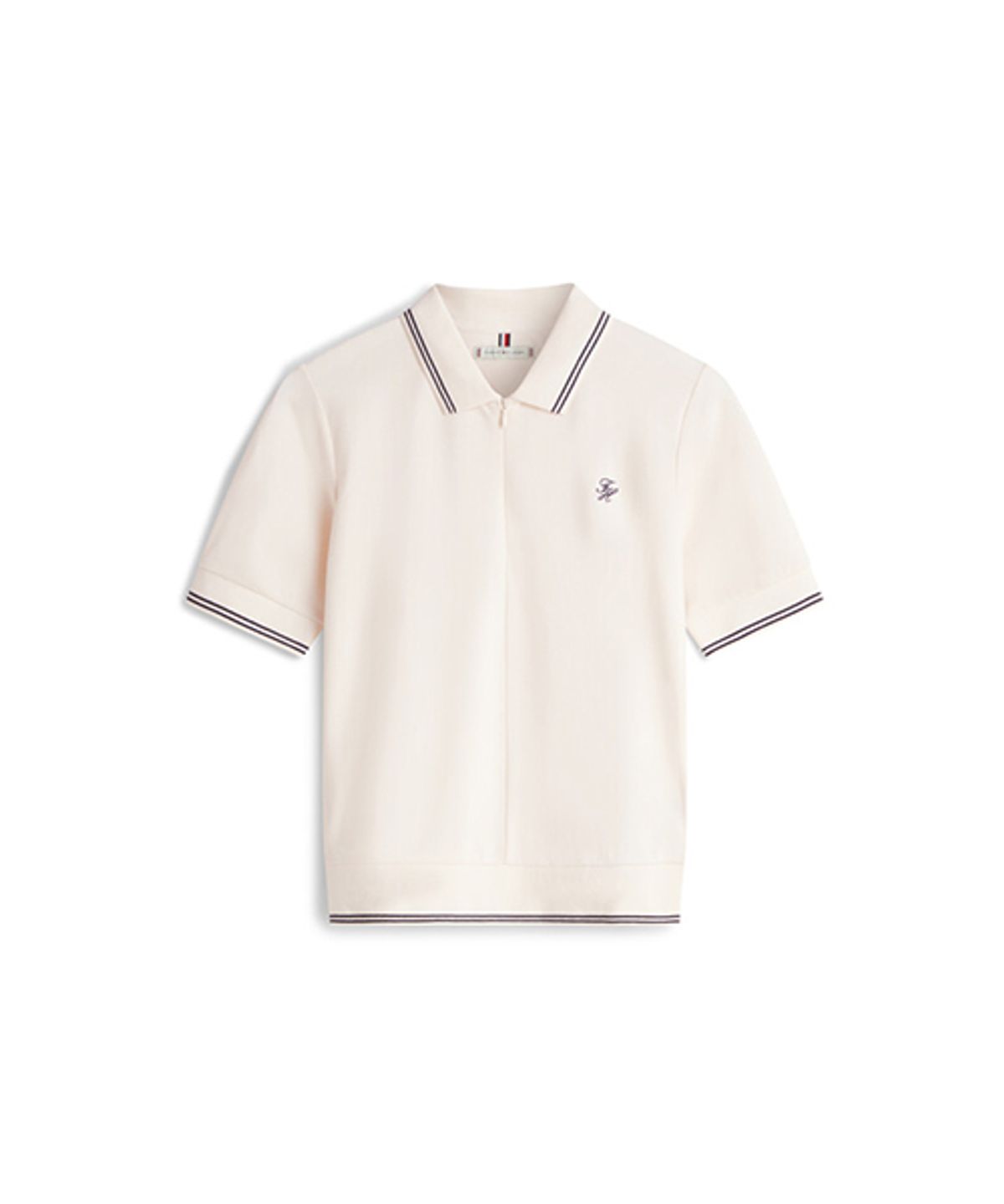 타미힐피거(TOMMY HILFIGER) 하프 집업 반팔 폴로 티셔츠 (T22G0TPI031WT1AEF)
